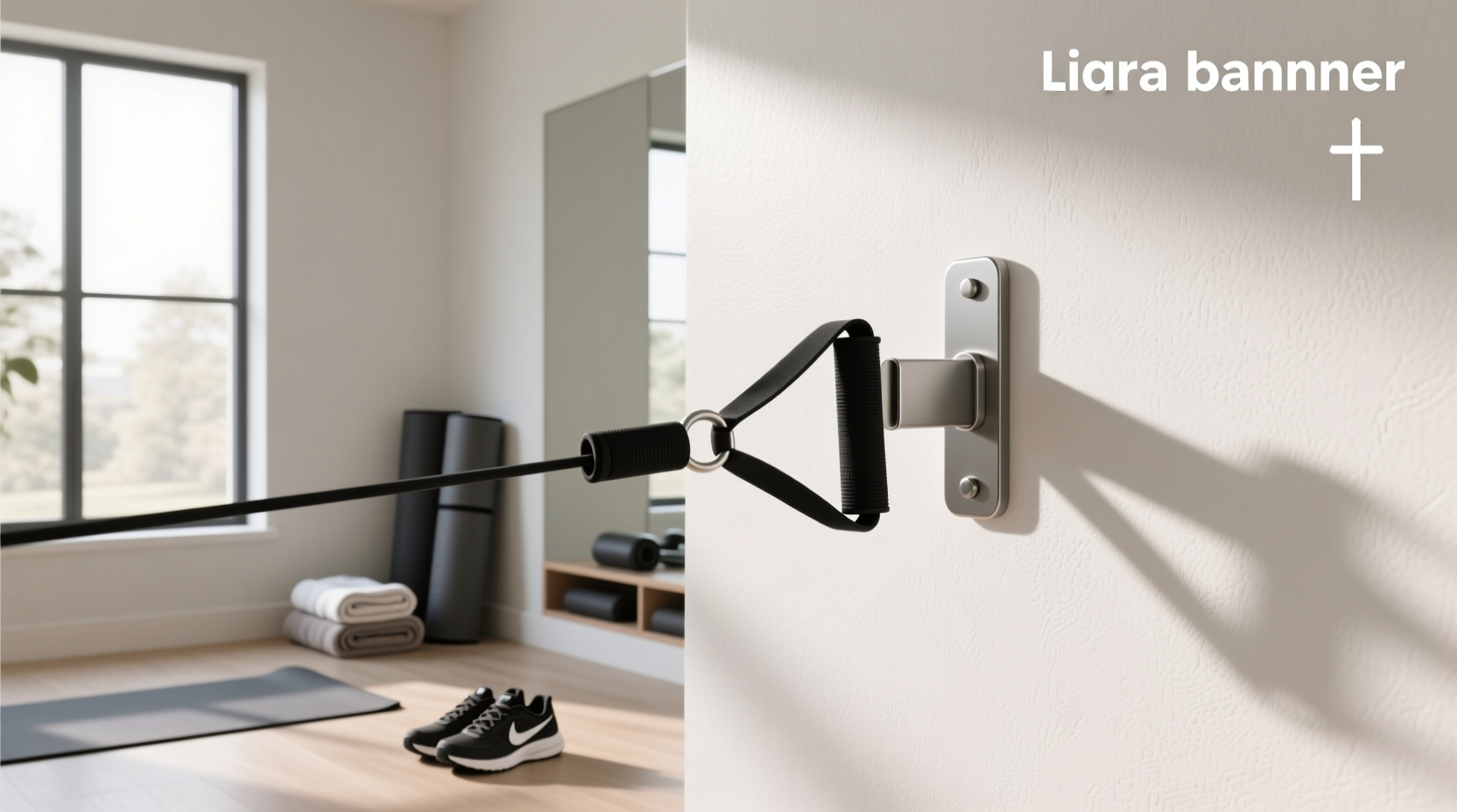 adjustable resistance band wall anchor mount