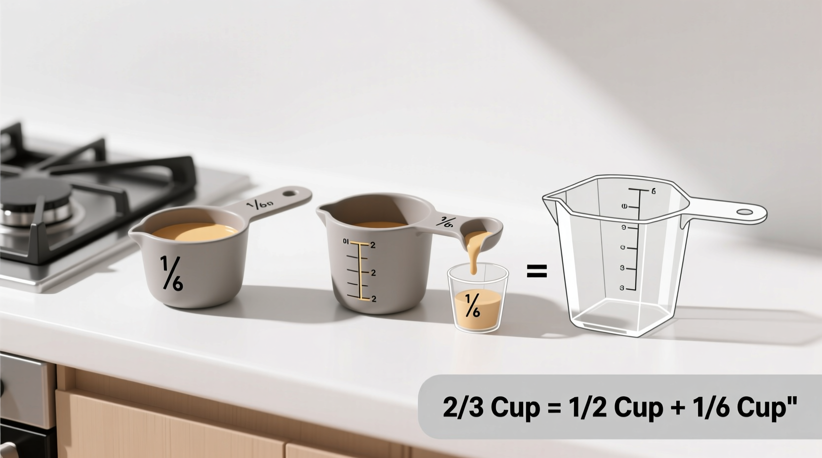 creative ways to measure 2 3 cup using just a 1 2 cup measuring tool