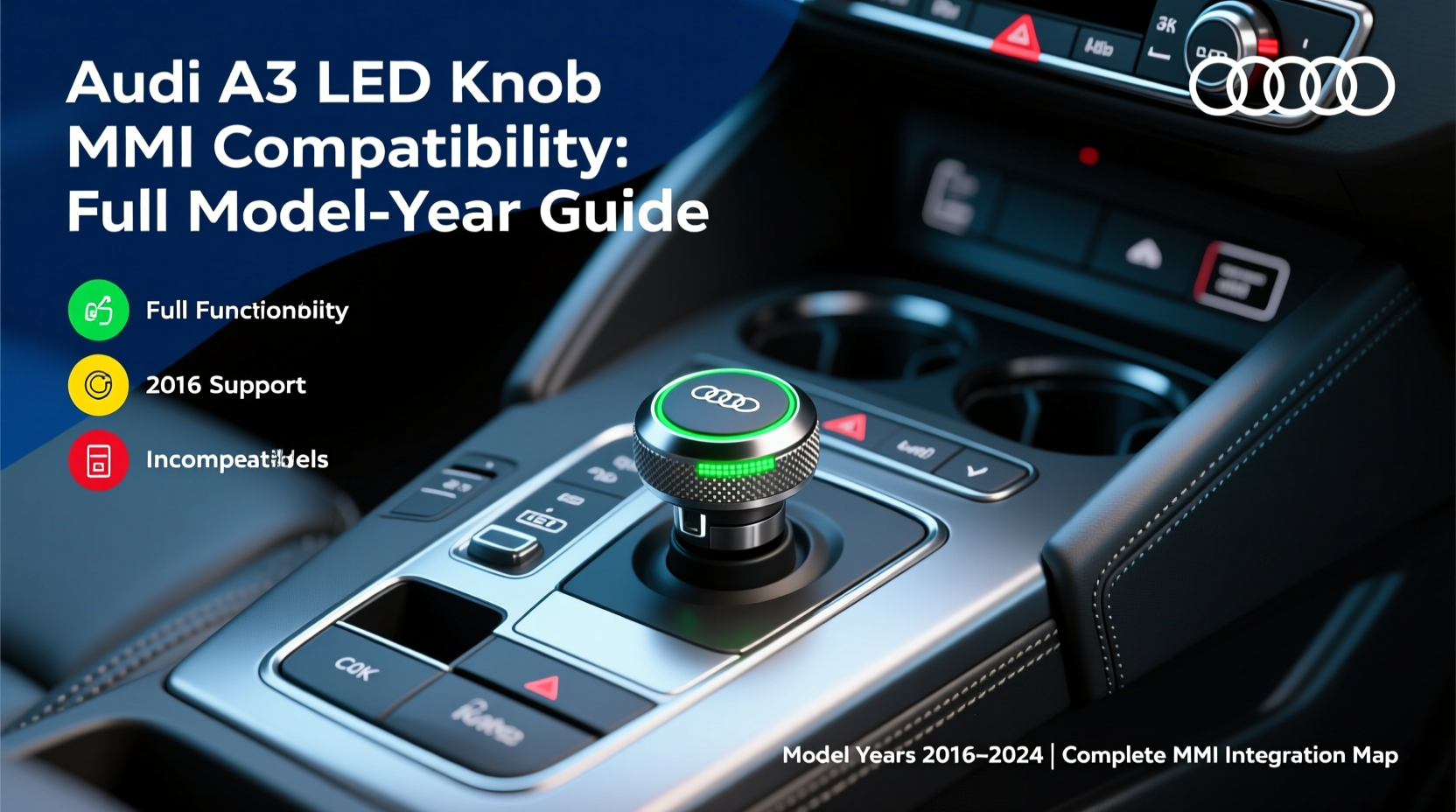 audi a3 led knob mmi compatibility
