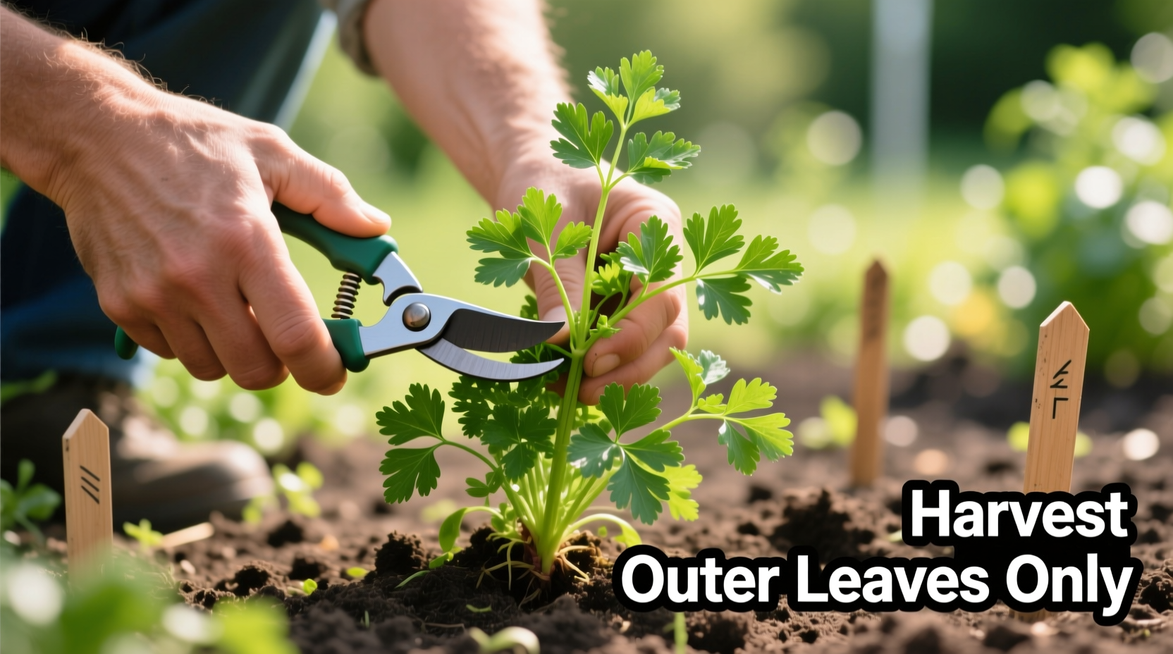 how do you harvest parsley