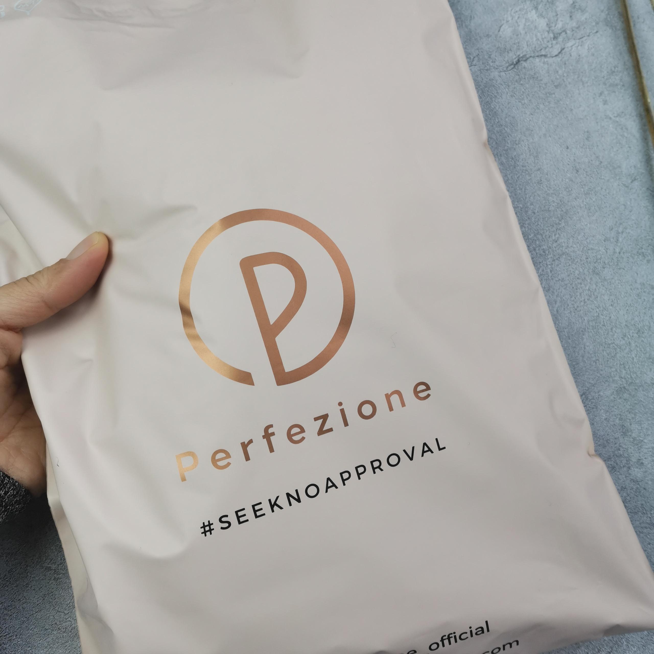 biodegradable wholesale high quality peach custom printed rose logo poly pack mailers plastic packaging bag for clothing