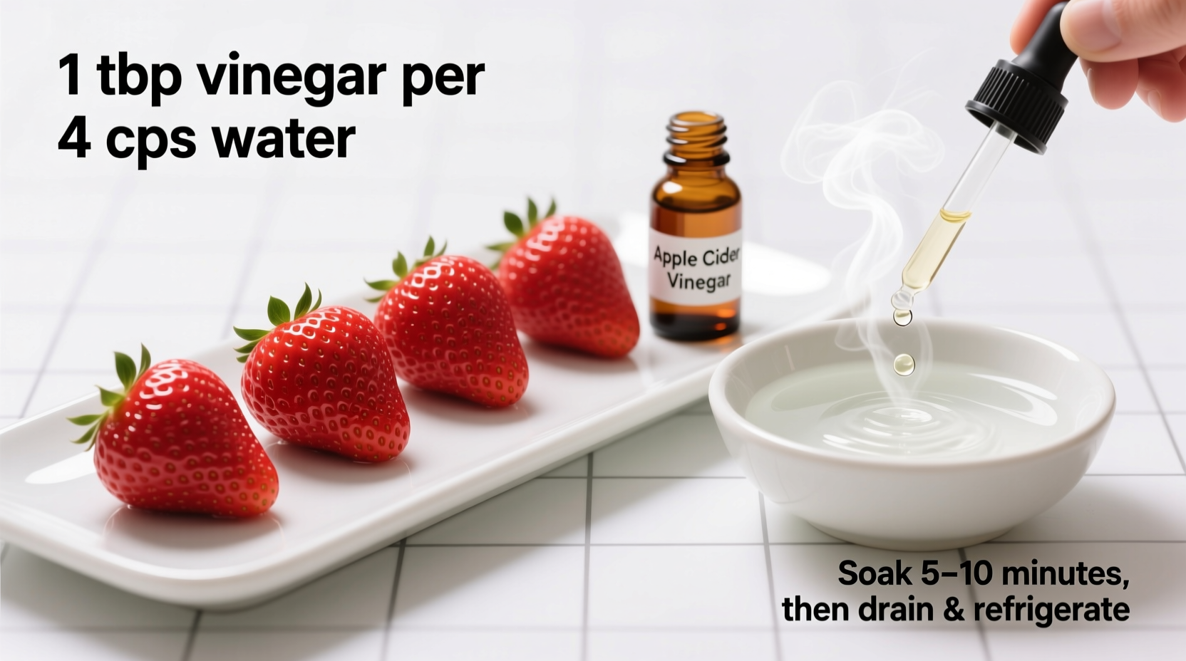 how to use vinegar to keep strawberries fresh longer a simple and effective method