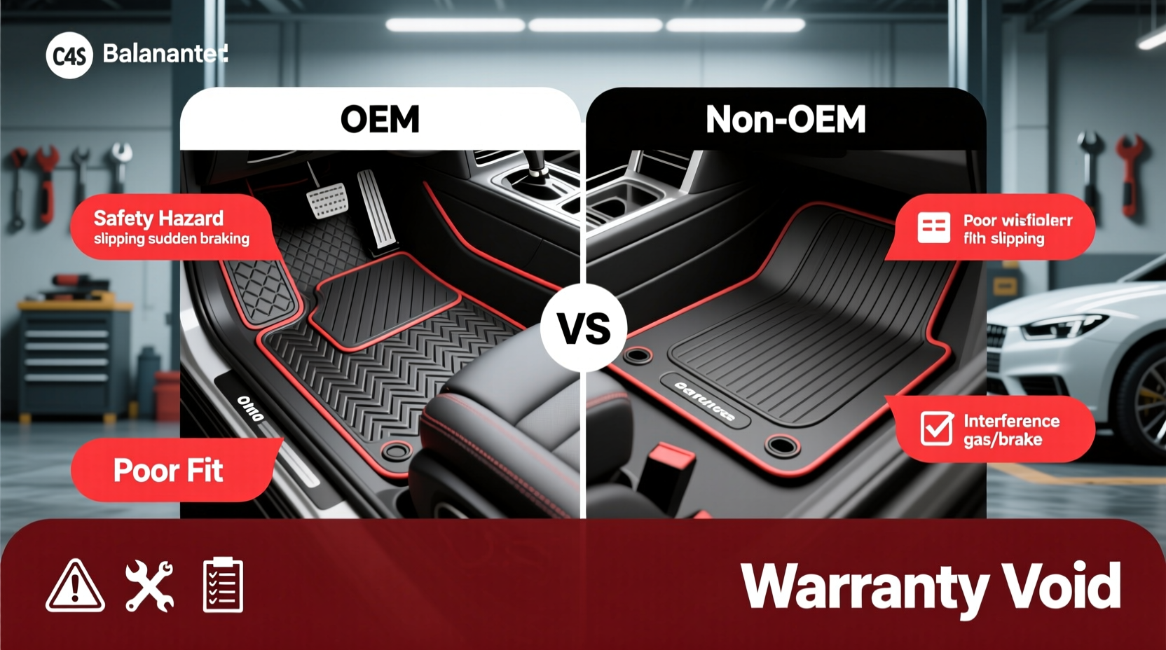 non oem floor mats risks