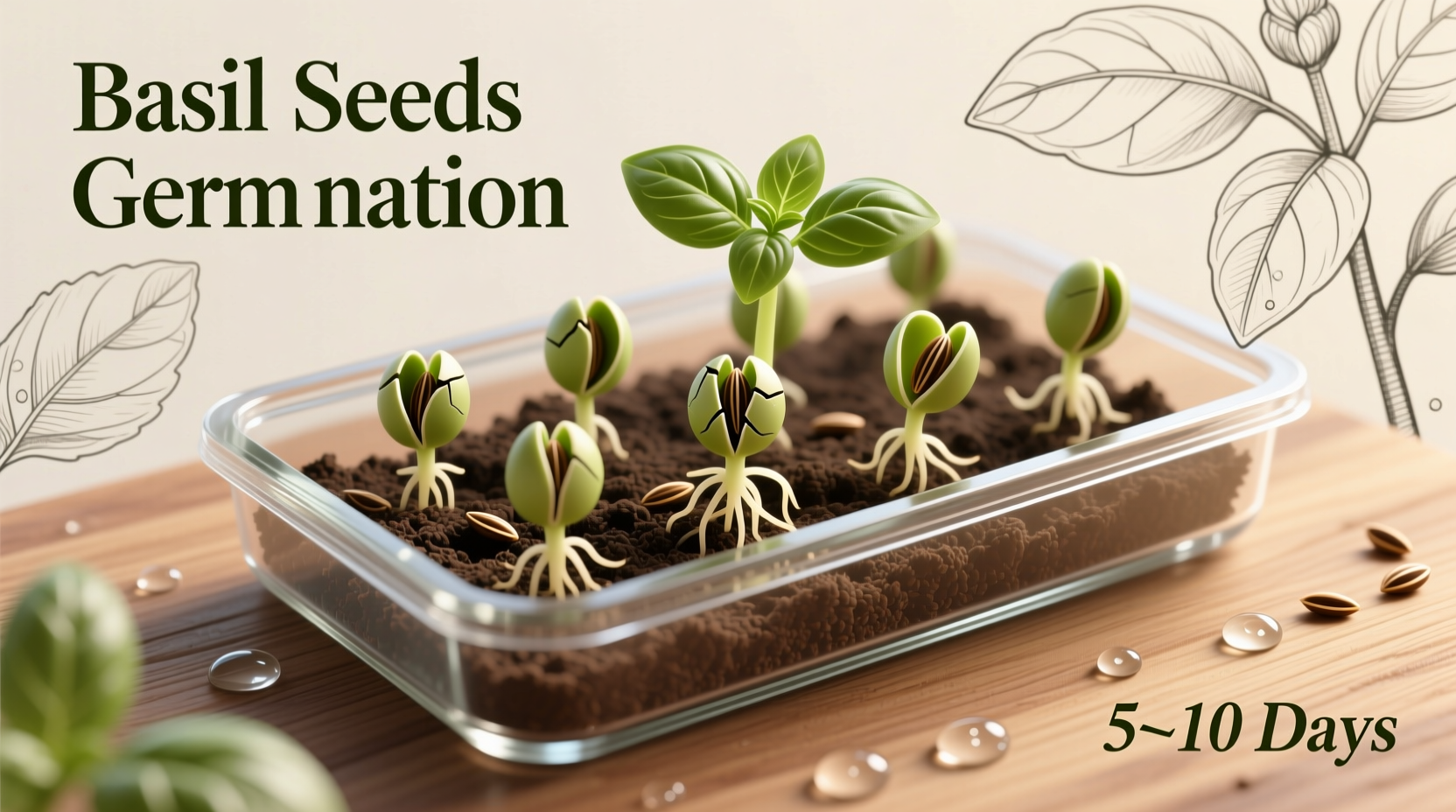 How Long for Basil Seeds to Germinate? (5-10 Days)