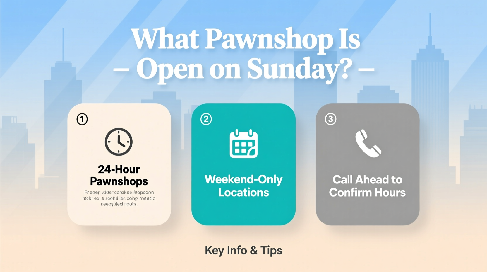 what pawnshop is open on sunday