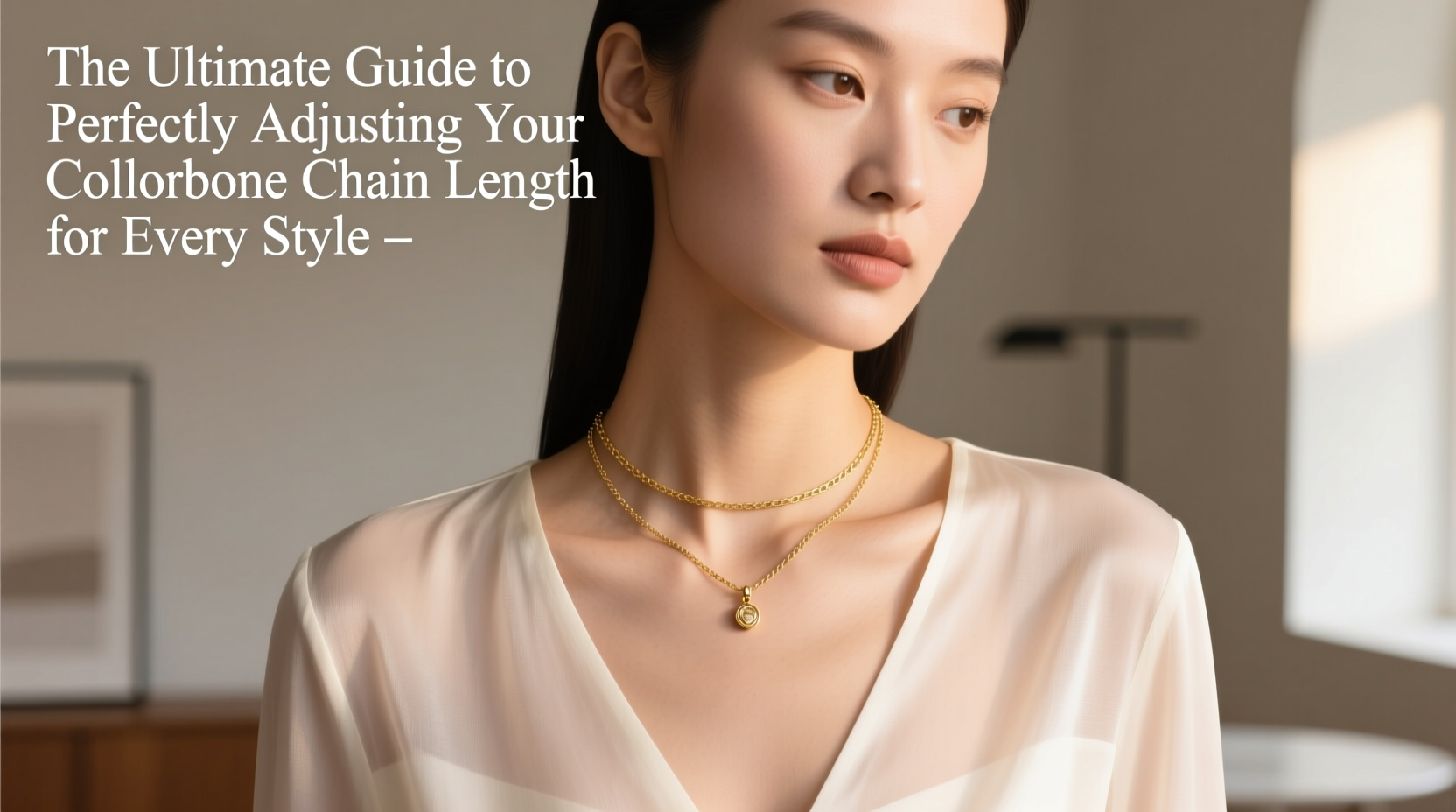 the ultimate guide to perfectly adjusting your collarbone chain length for every style