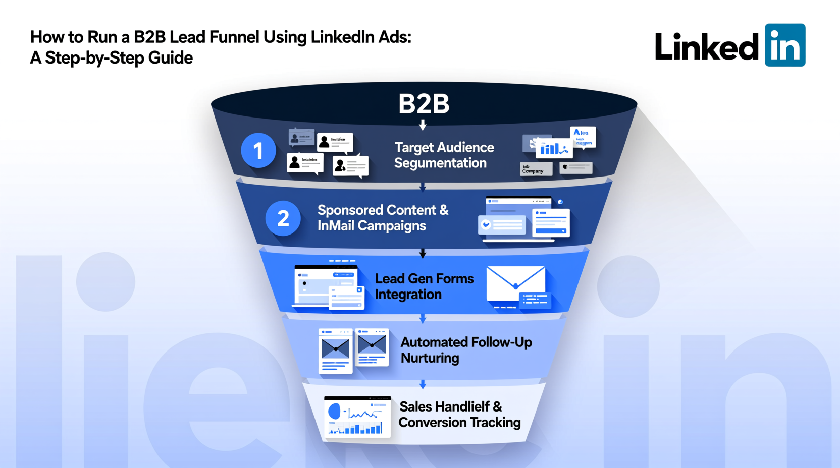 how to run a b2b lead funnel using linkedin ads