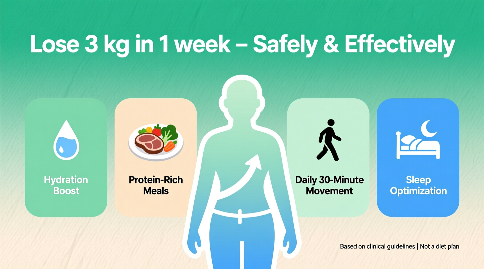 effective and safe strategies to lose 3 kg in a week without compromising your health