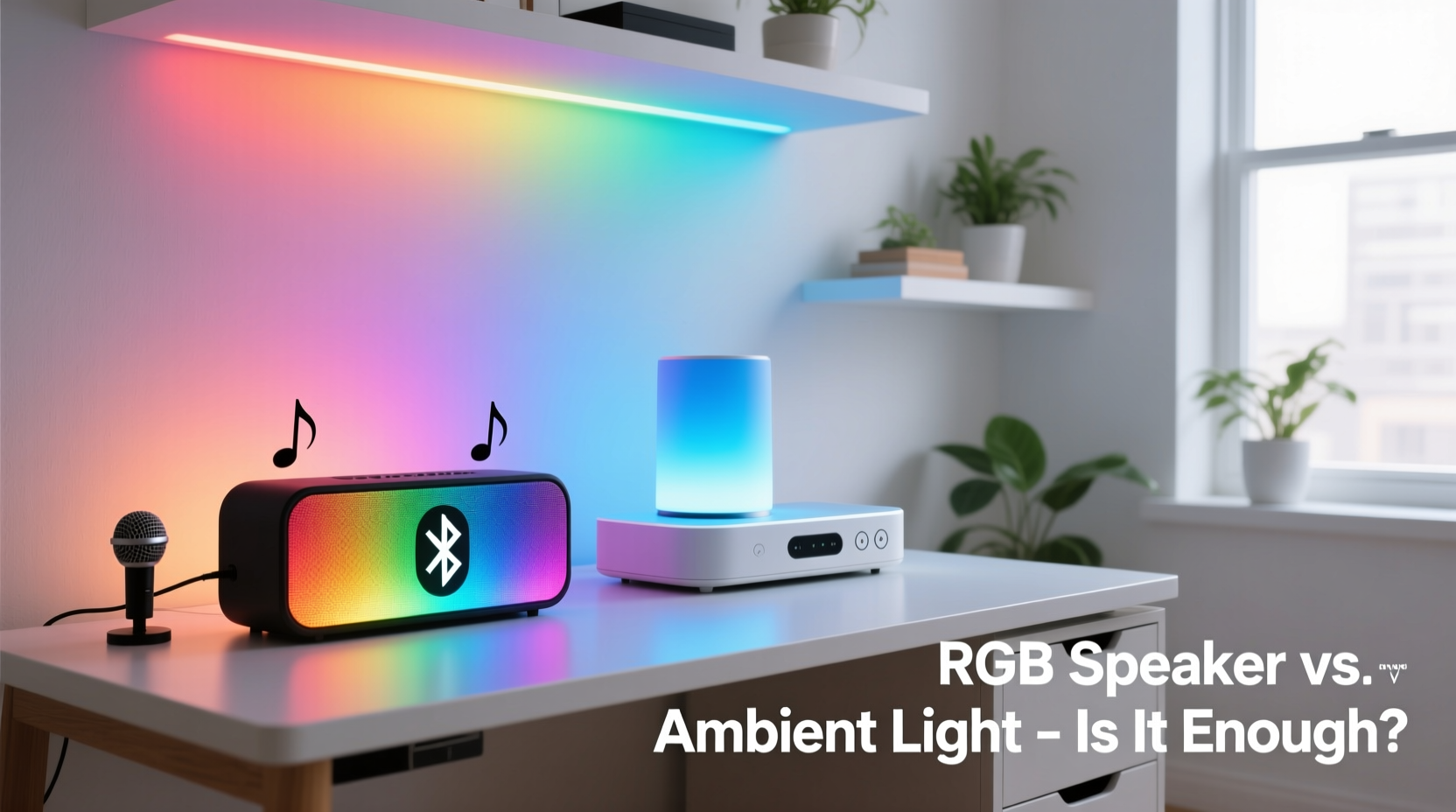 is an rgb bluetooth speaker a good substitute for dedicated ambient lighting