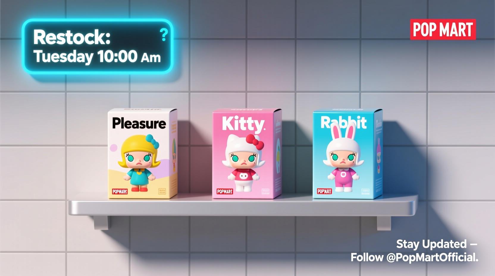 does popmart restock on tuesdays