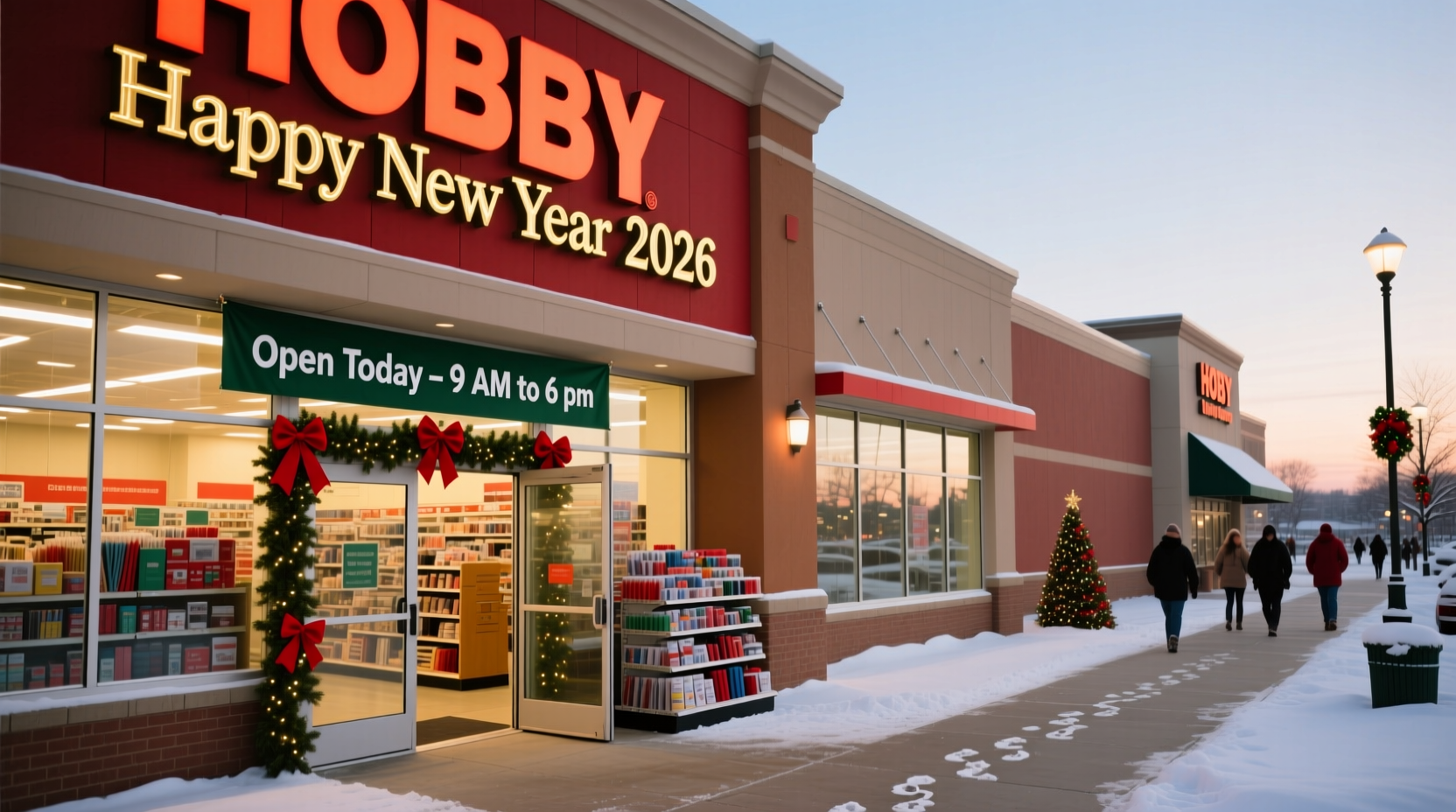 is hobby lobby open on new years day 2026