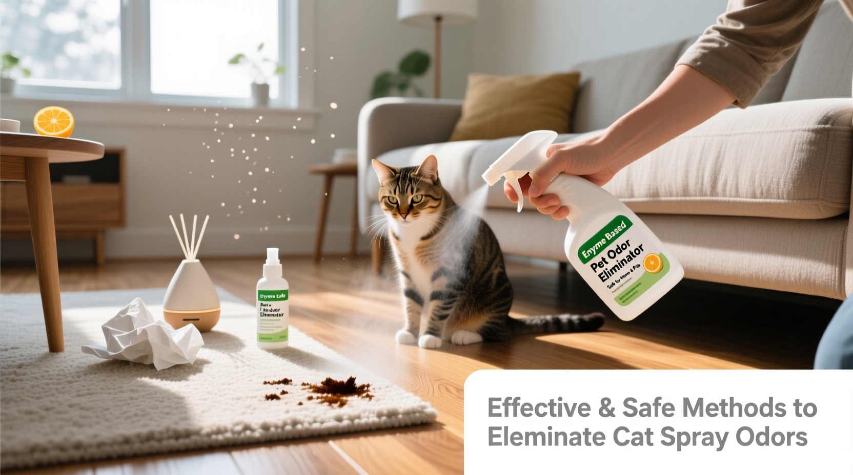 effective and safe methods to eliminate cat spray odors from your home