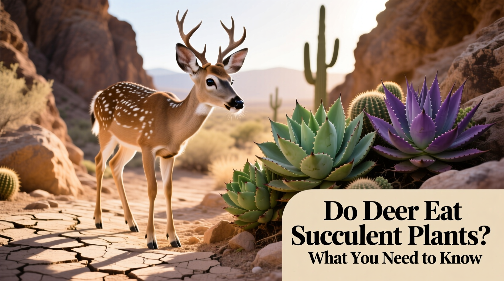 do deer eat succulent plants