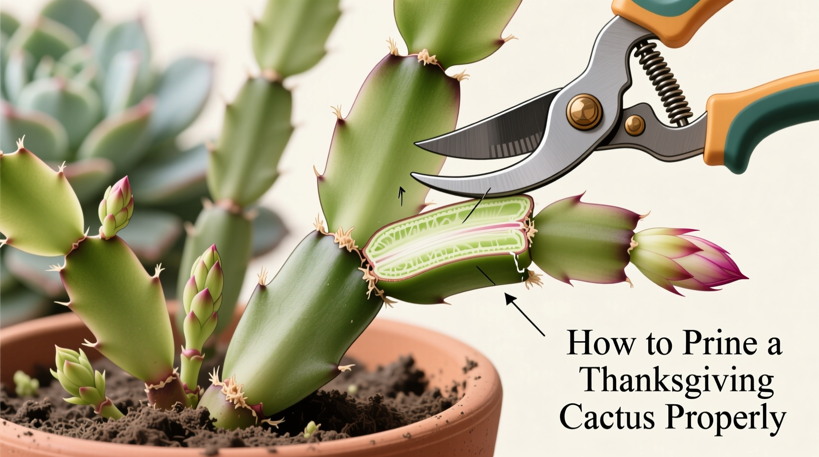 How to Prune a Thanksgiving Cactus Properly