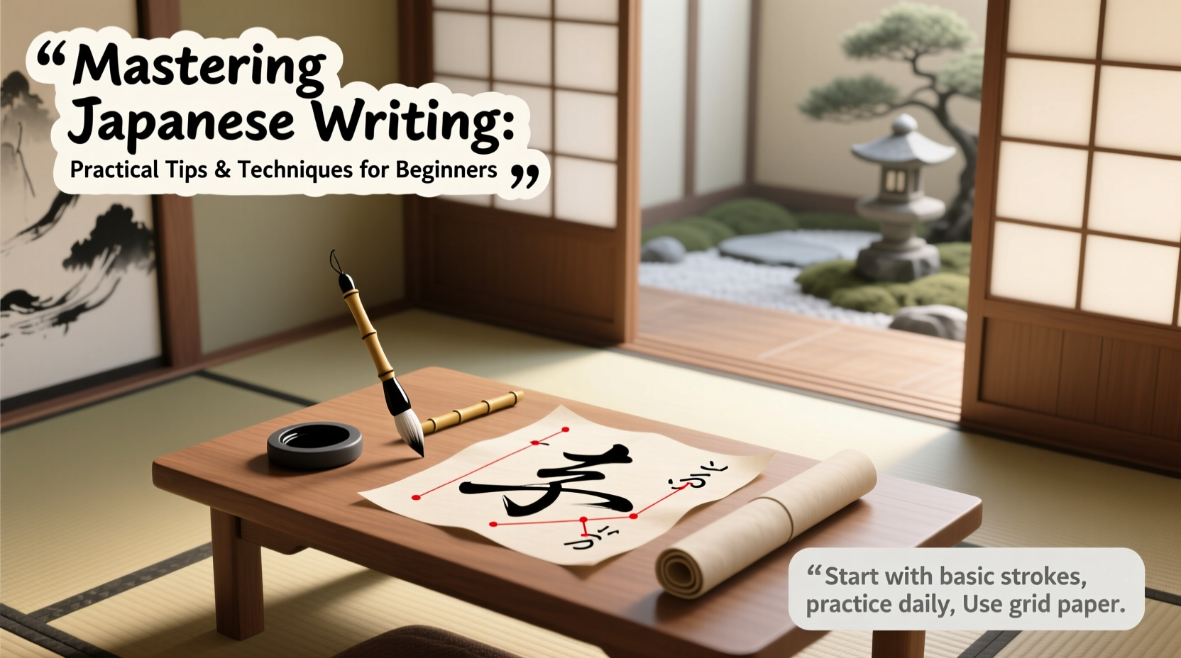 mastering japanese writing practical tips and techniques for beginners