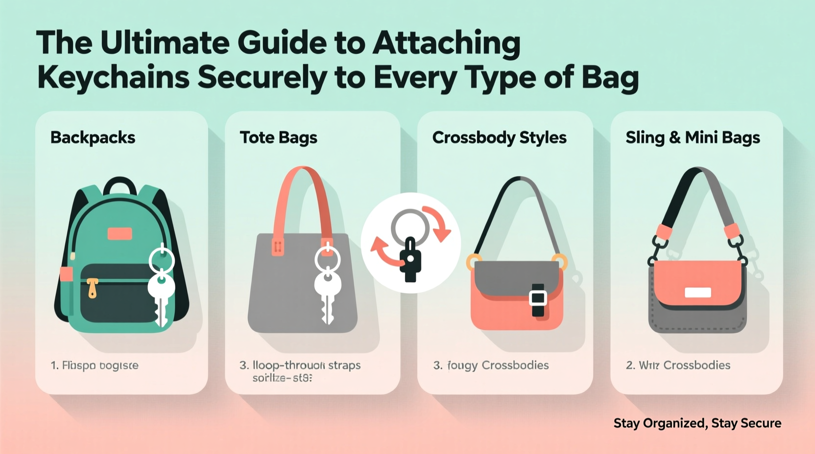 the ultimate guide to attaching keychains securely to every type of bag