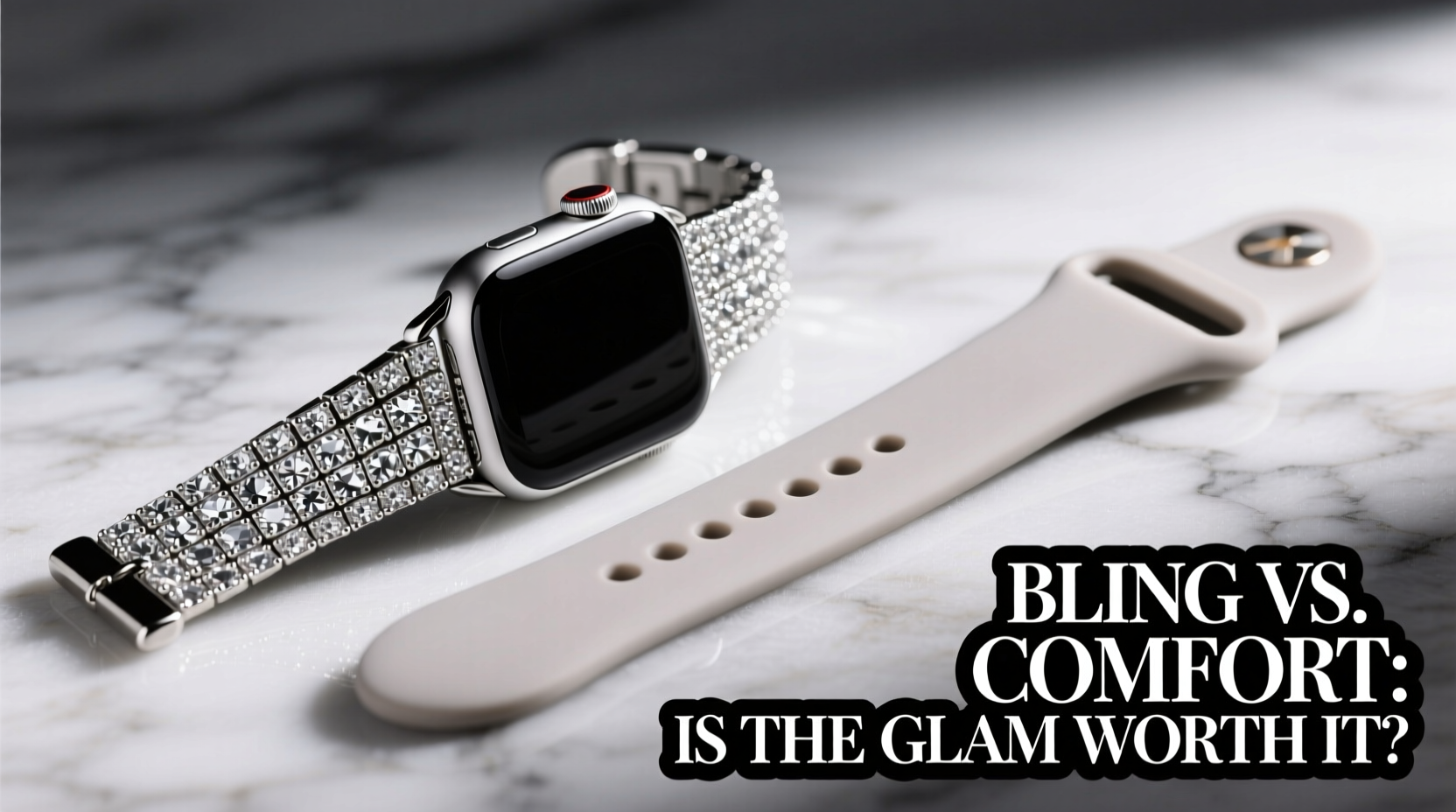 diamond apple watch band vs silicone is the bling really worth sacrificing comfort