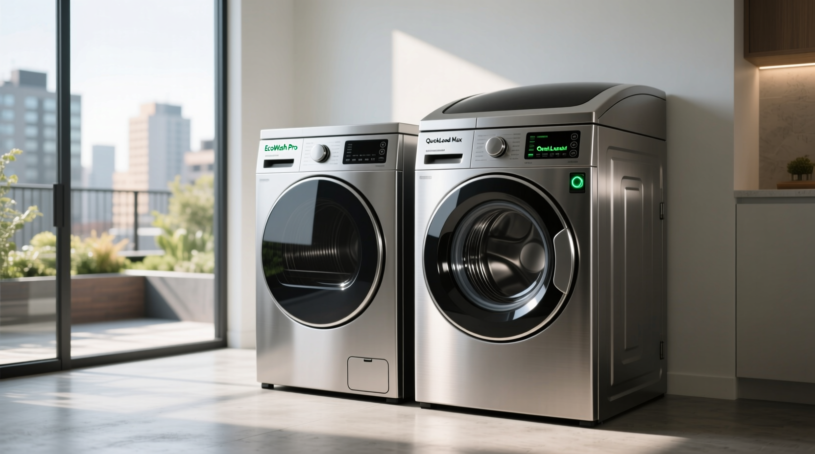 front loading versus top loading stacked washer dryers