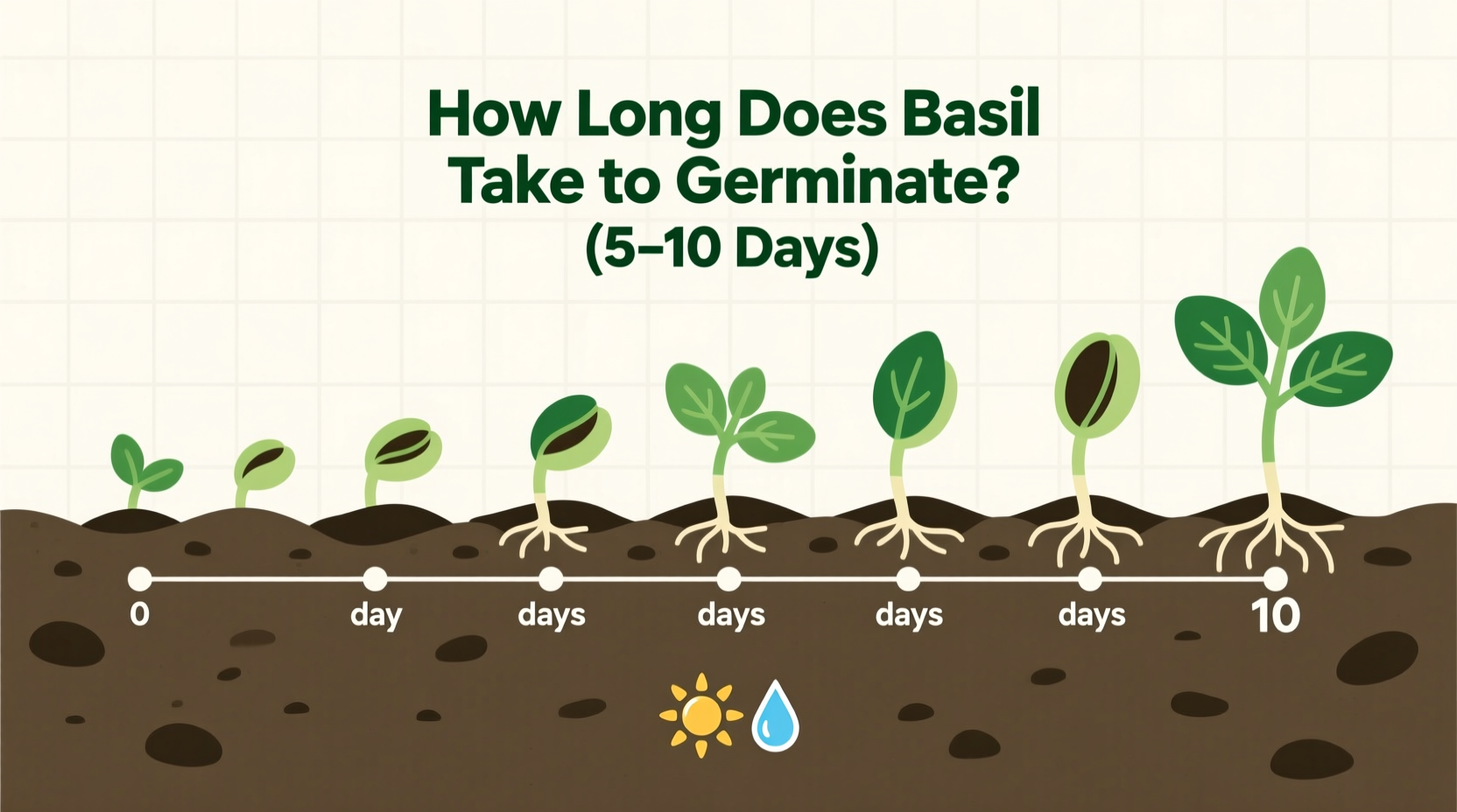 how long does it take for basil to germinate