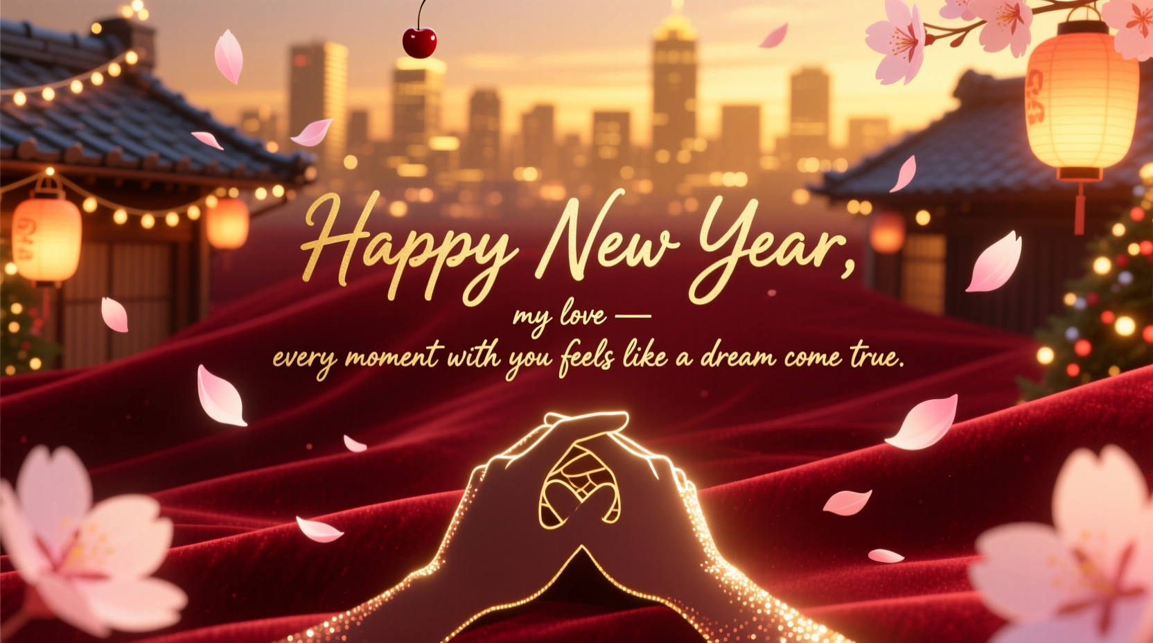 a new year message to my boyfriend