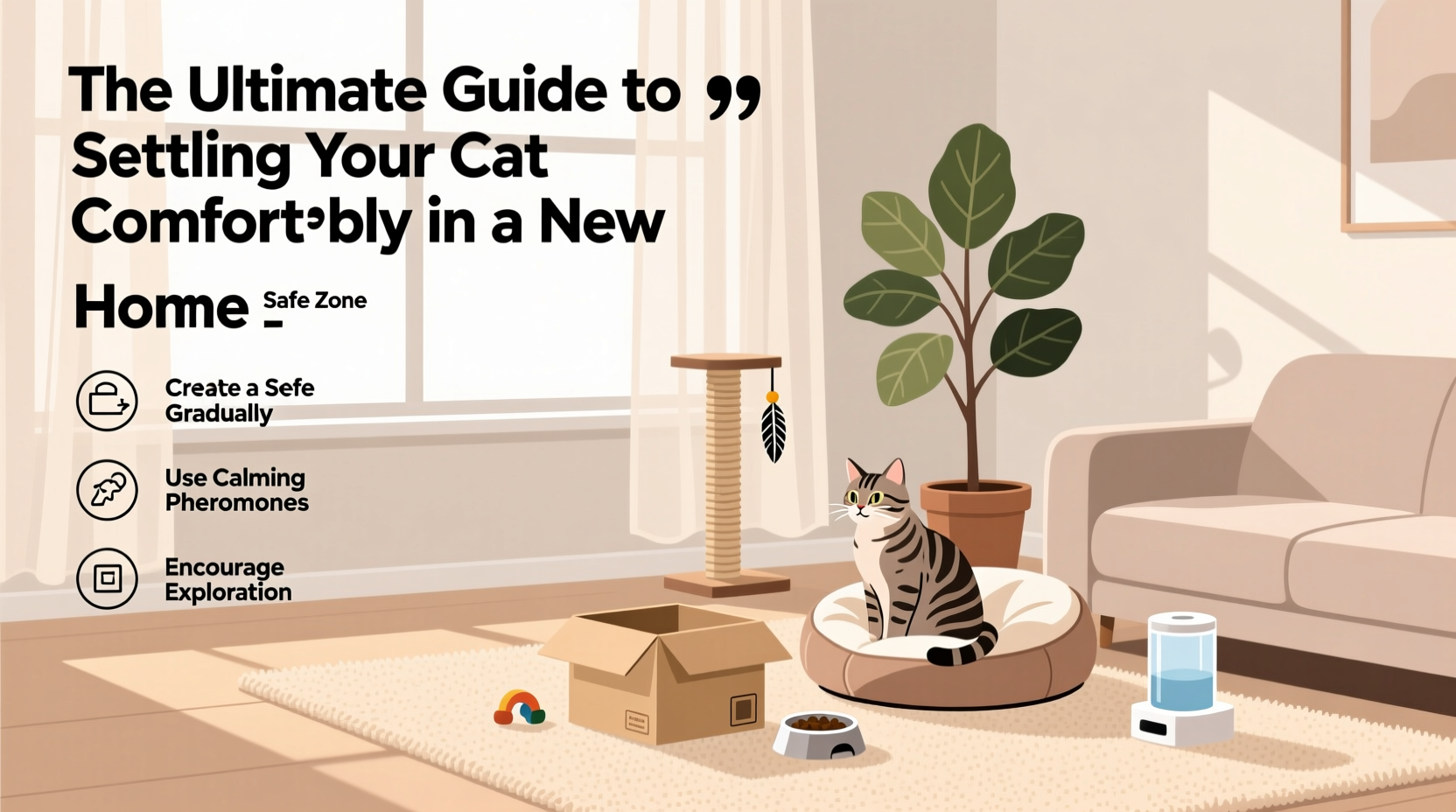 the ultimate guide to settling your cat comfortably in a new home