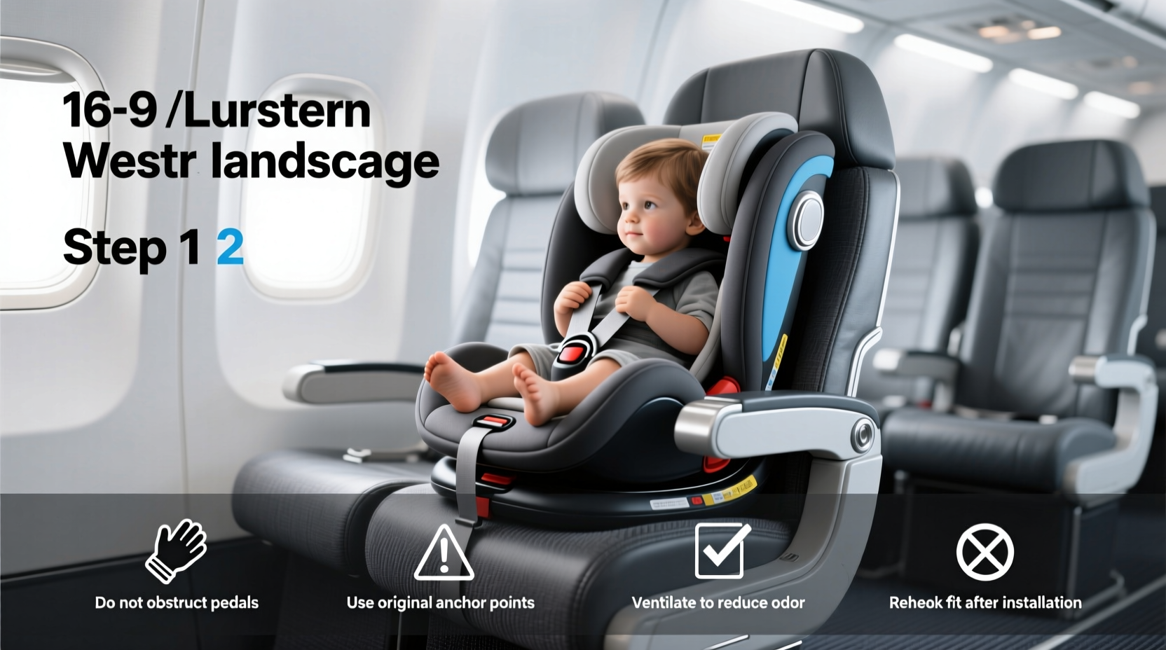 car seat child on plane