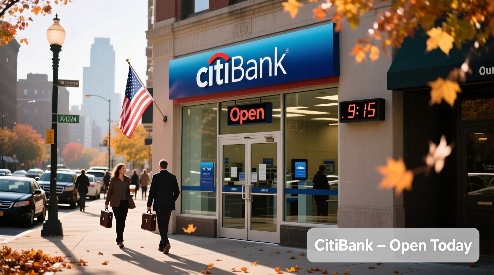 is citibank open on columbus day
