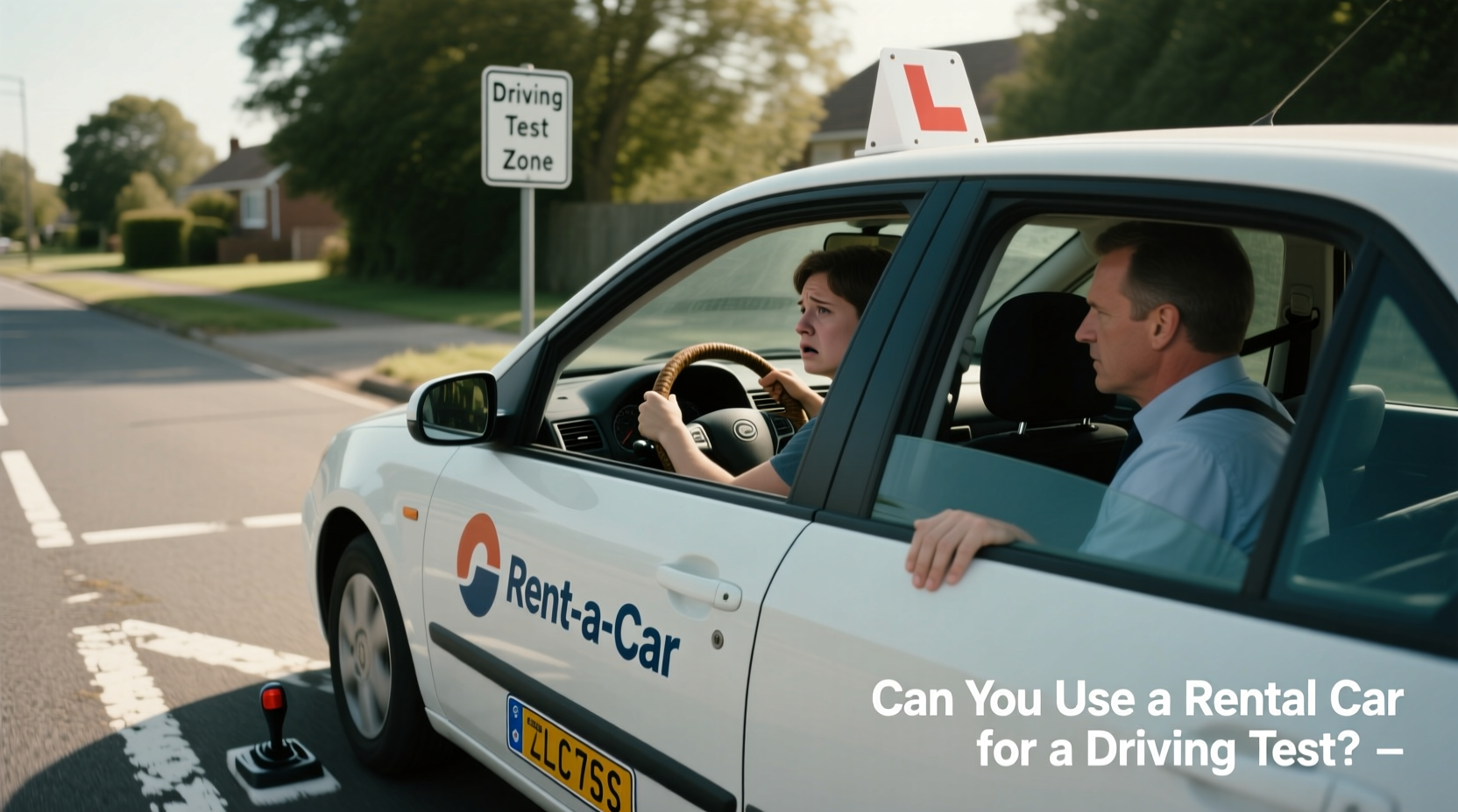 can you use rental car for driving test
