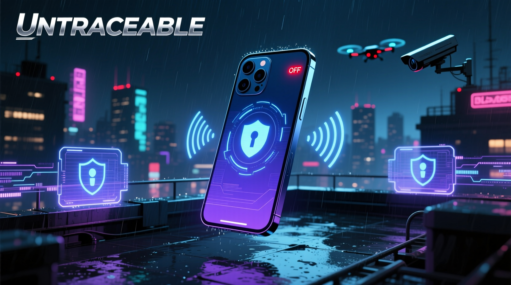 effective techniques to help make her cell phone untraceable from police tracking