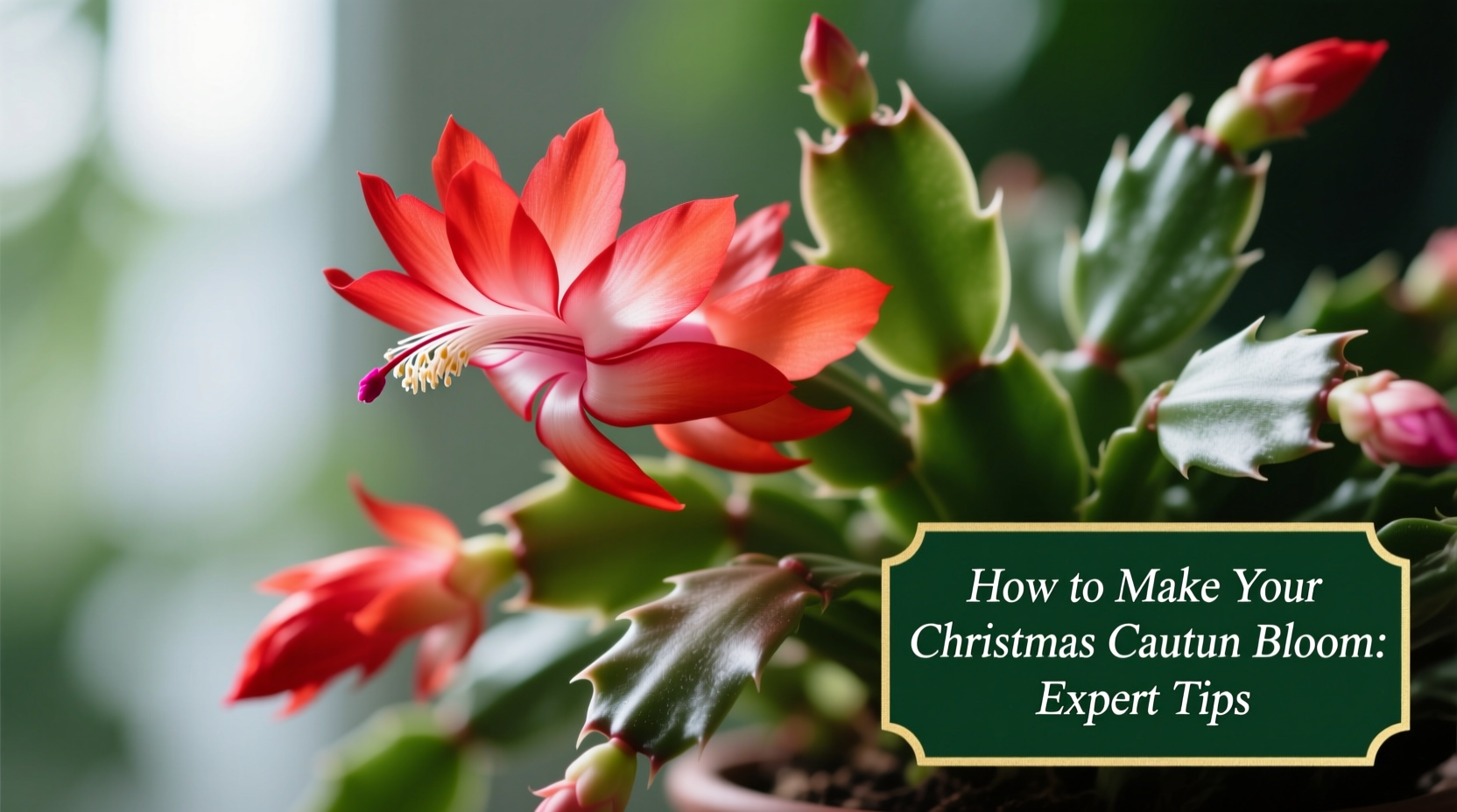 how can i make my christmas cactus bloom