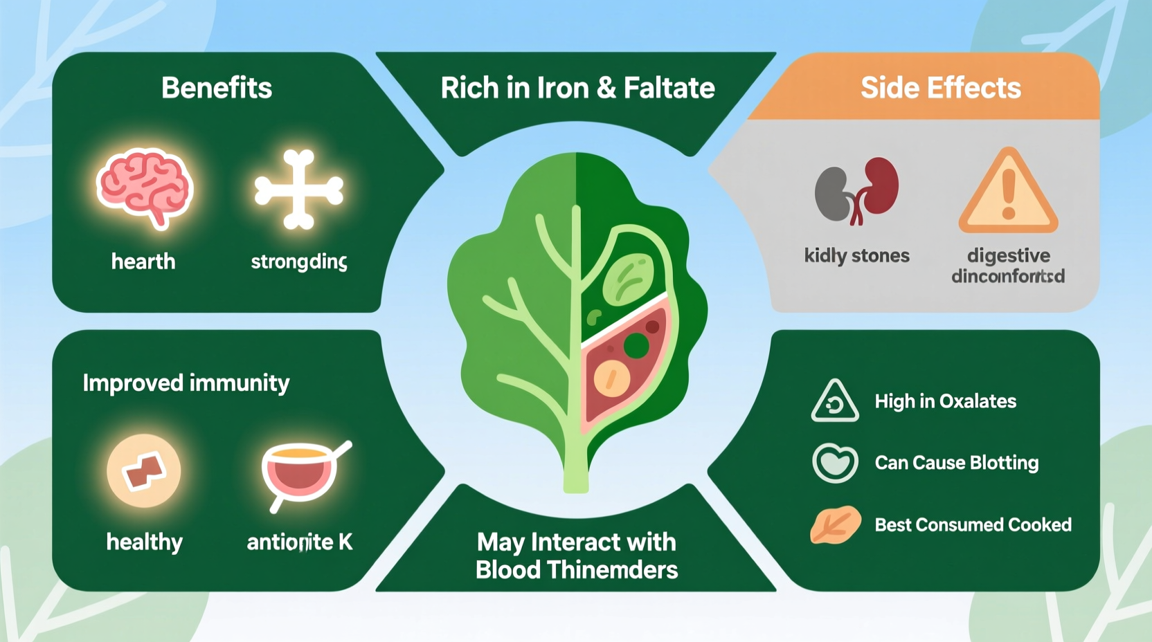 spinach benefits and side effects