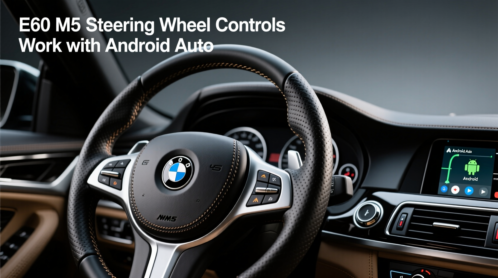 E60 M5 Steering Wheel Controls Work with Android Auto