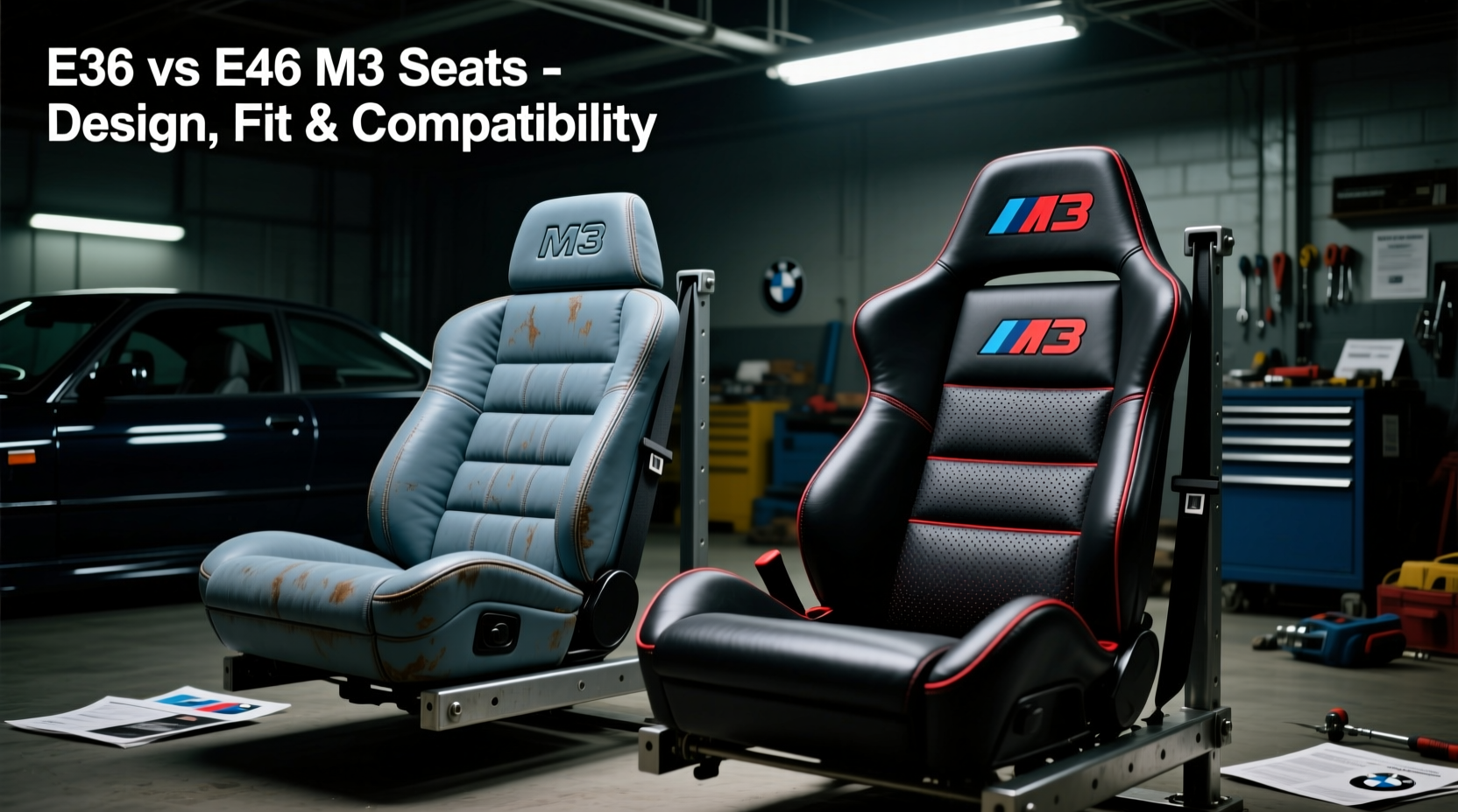 e36 vs e46 m3 seats compare