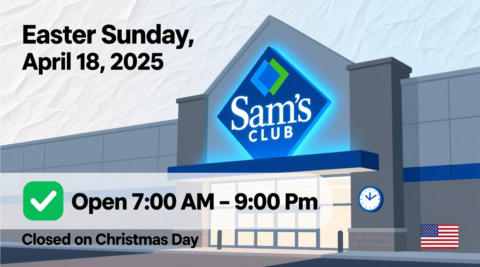 is sams open on easter sunday