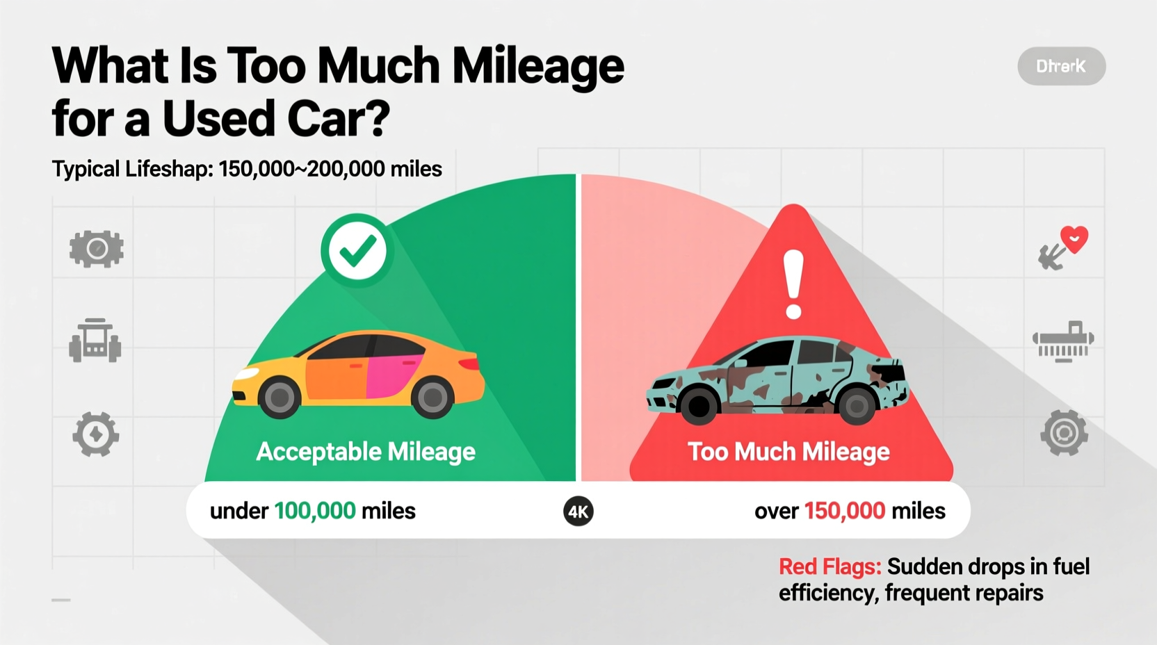 how many mileage is too much for a used car
