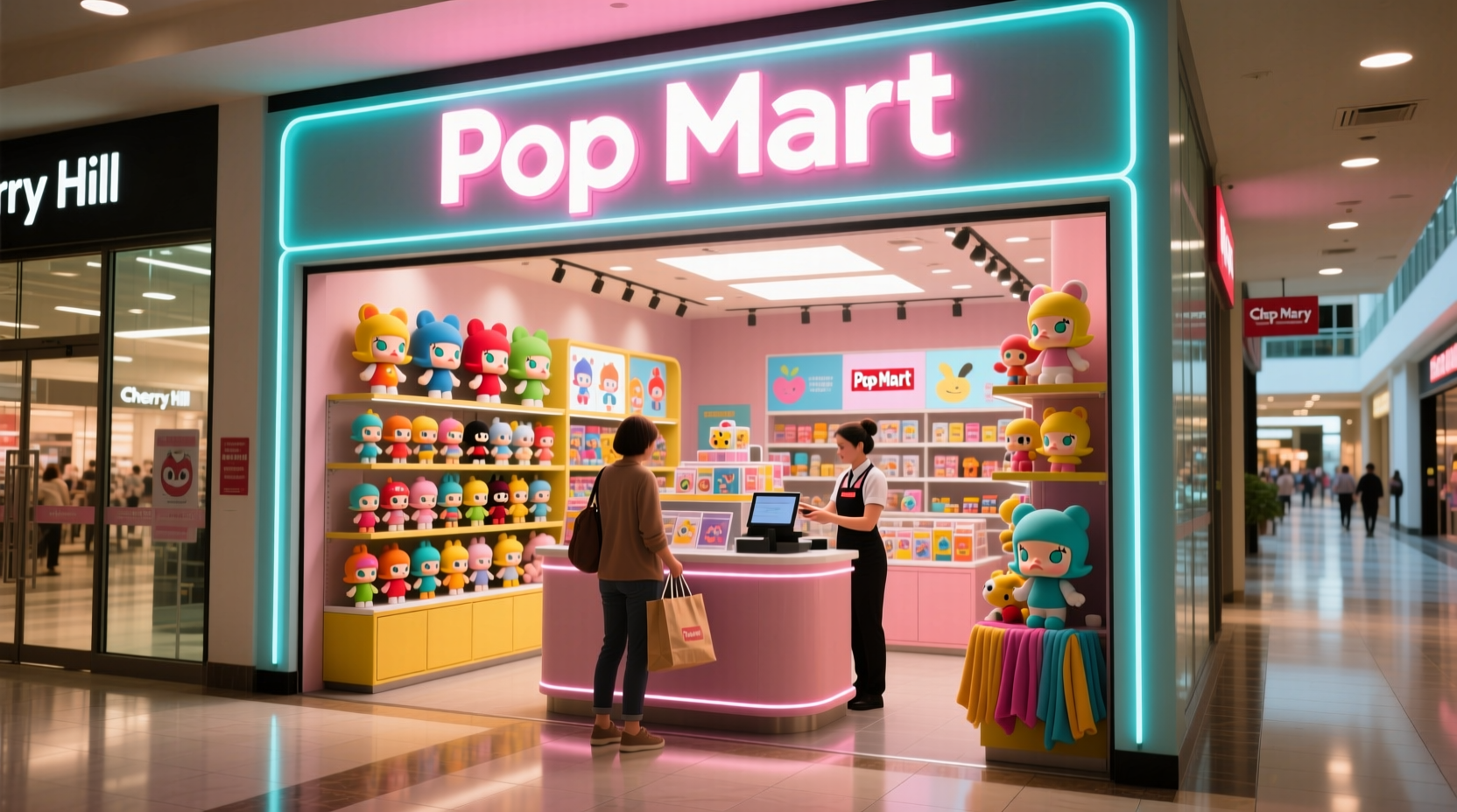 is there a pop mart in cherry hill mall