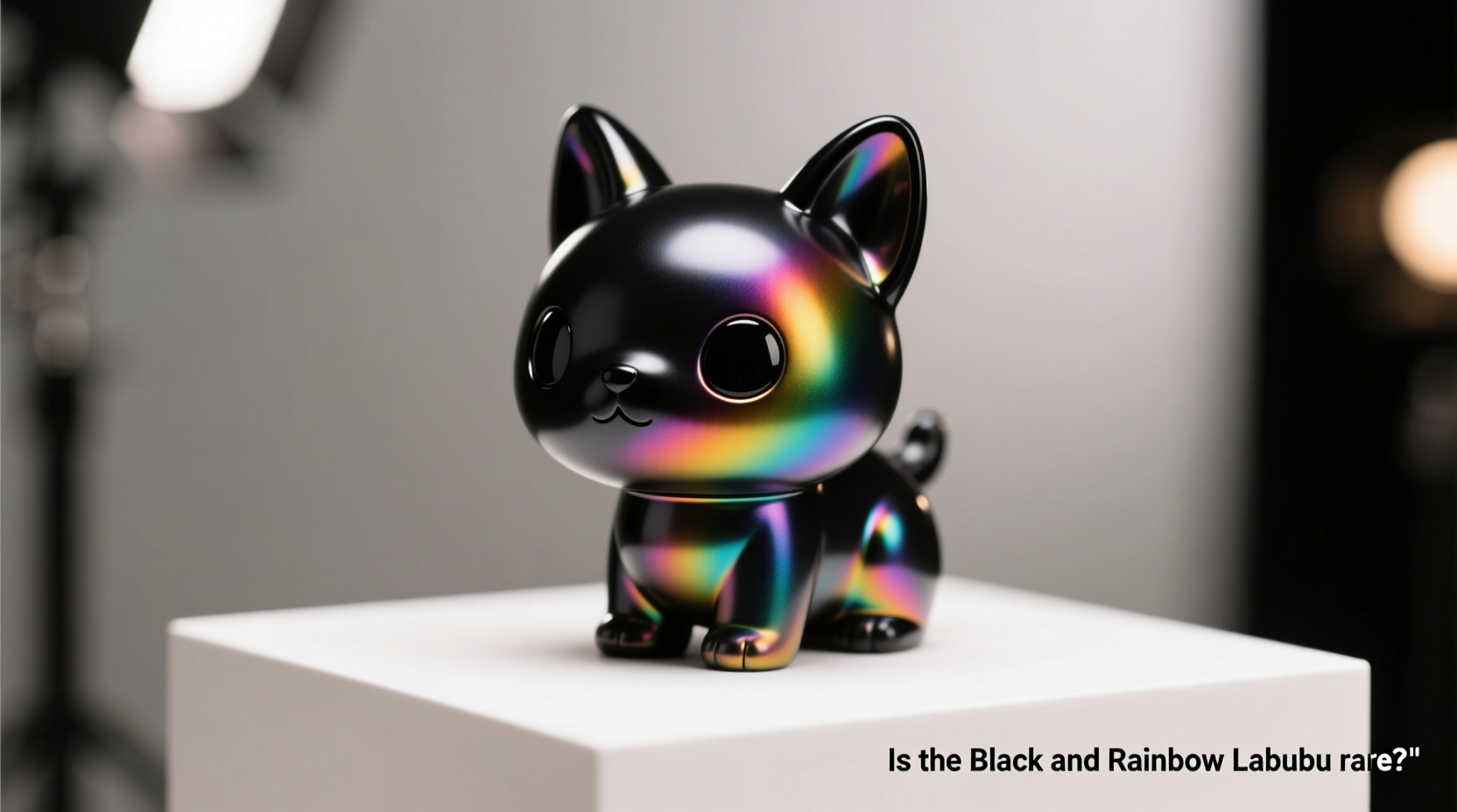is the black and rainbow labubu rare
