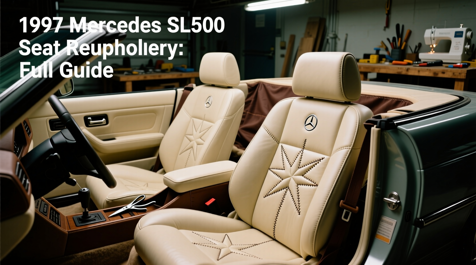 1997 mercedes sl500 seat reupholstery