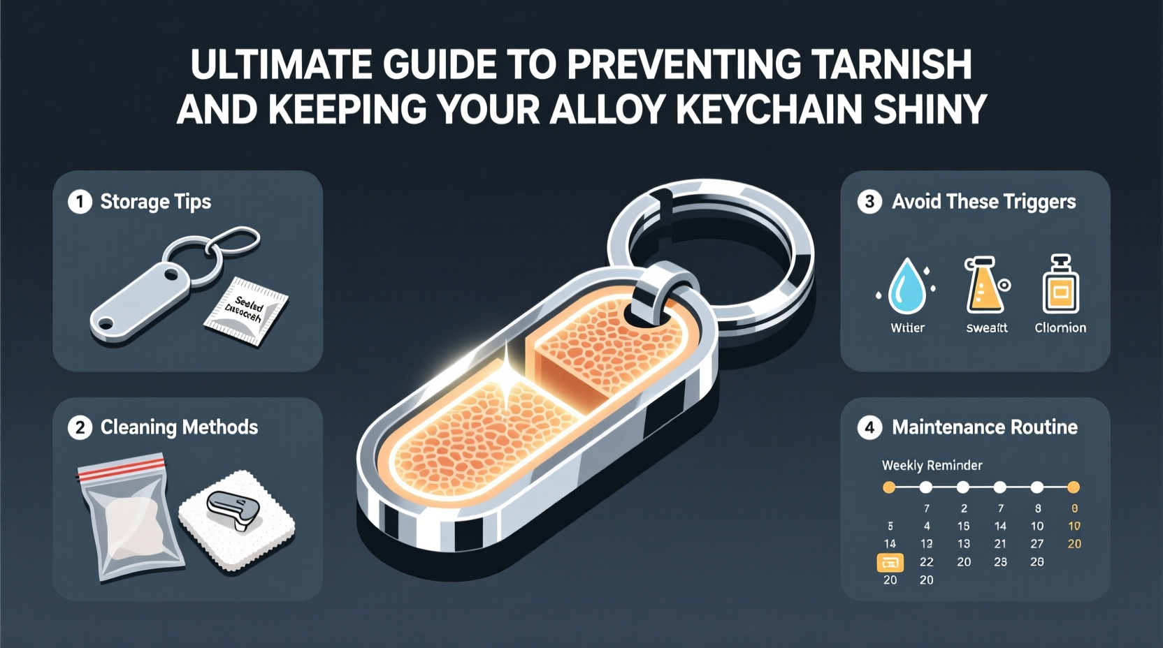 ultimate guide to preventing tarnish and keeping your alloy keychain shiny