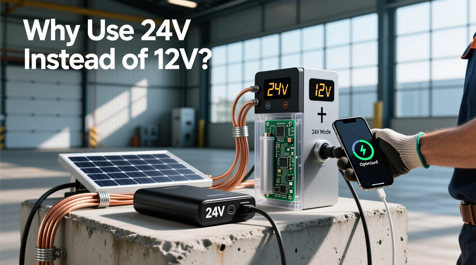 How to Choose a 24 Volt Power Bank, Why Use 24V Instead of 12V?
