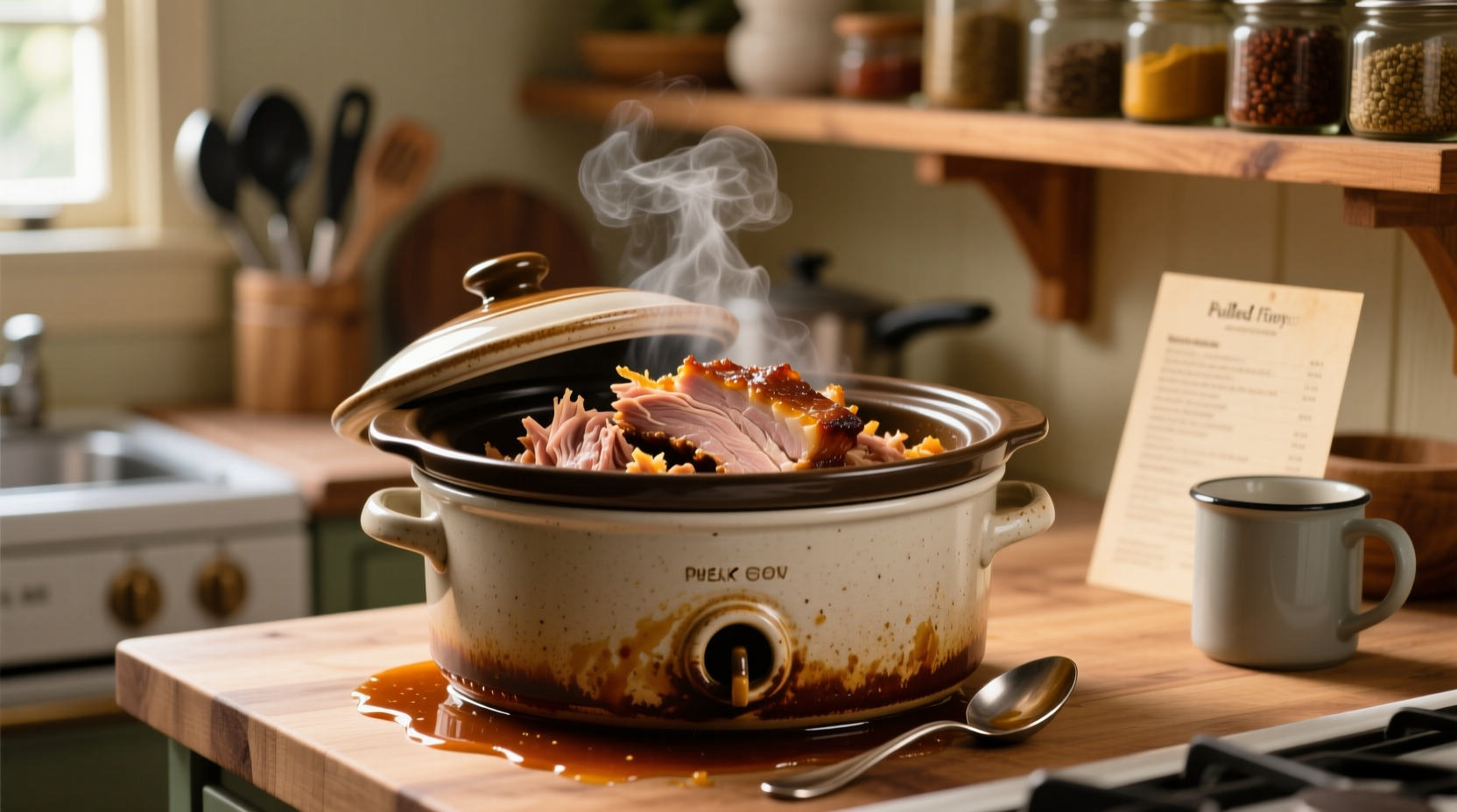easy slow cooker pulled pork with video