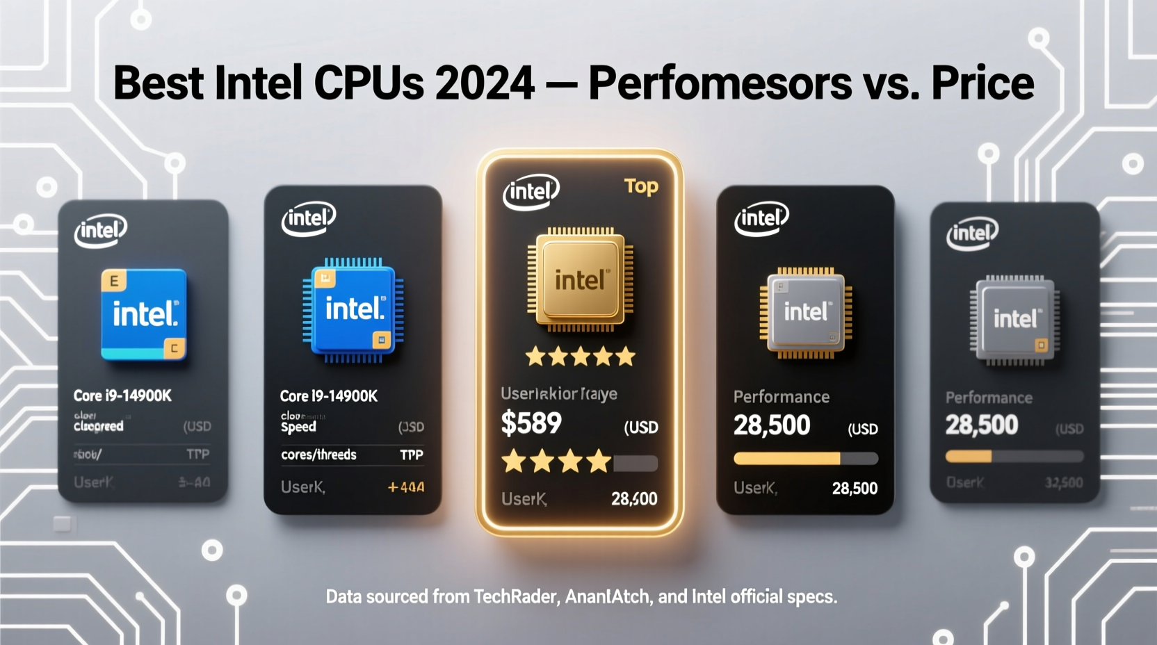 what is the best processor from intel compare 20 cpus with prices ratings