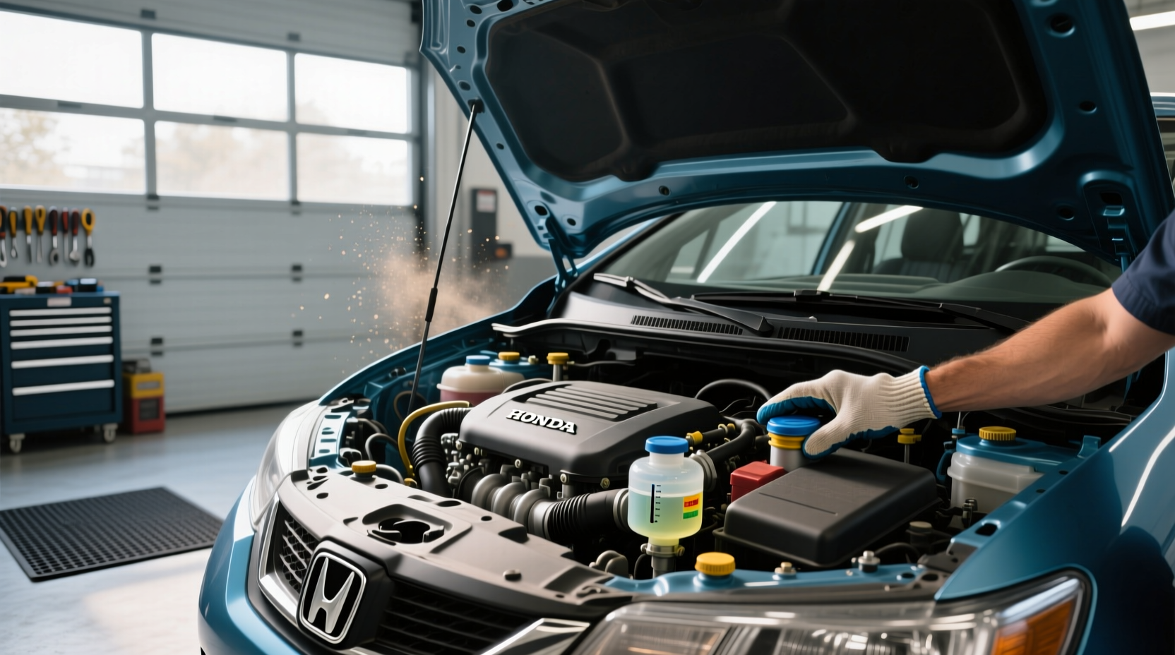 How to Find Honda Fit Power Steering Fluid Reservoir
