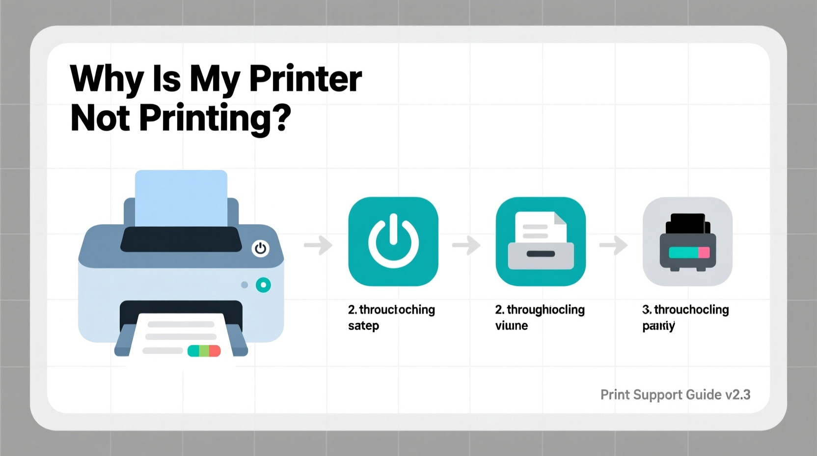 why is my printer not printing troubleshooting guide