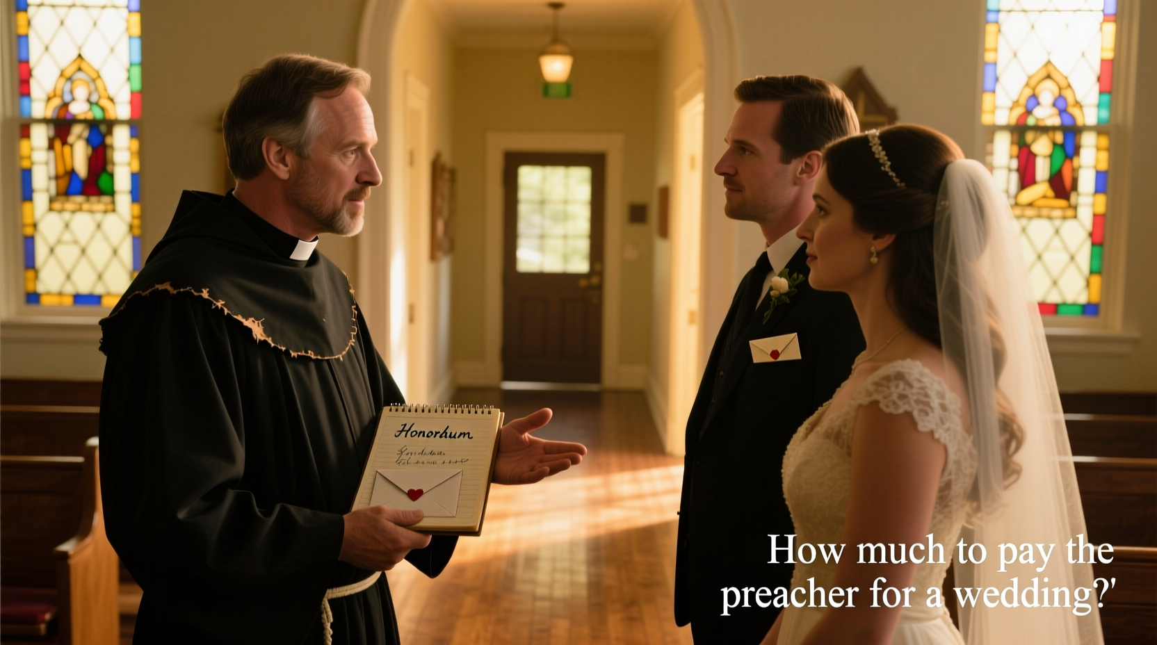 how much to pay the preacher for a wedding