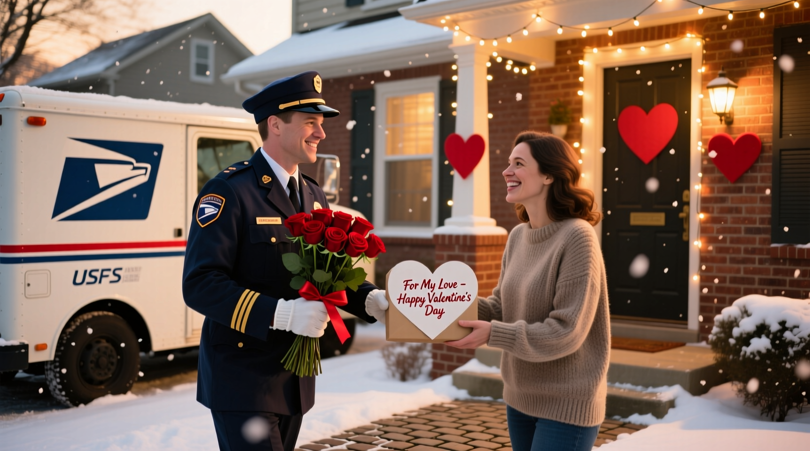 does the post office deliver on valentines day