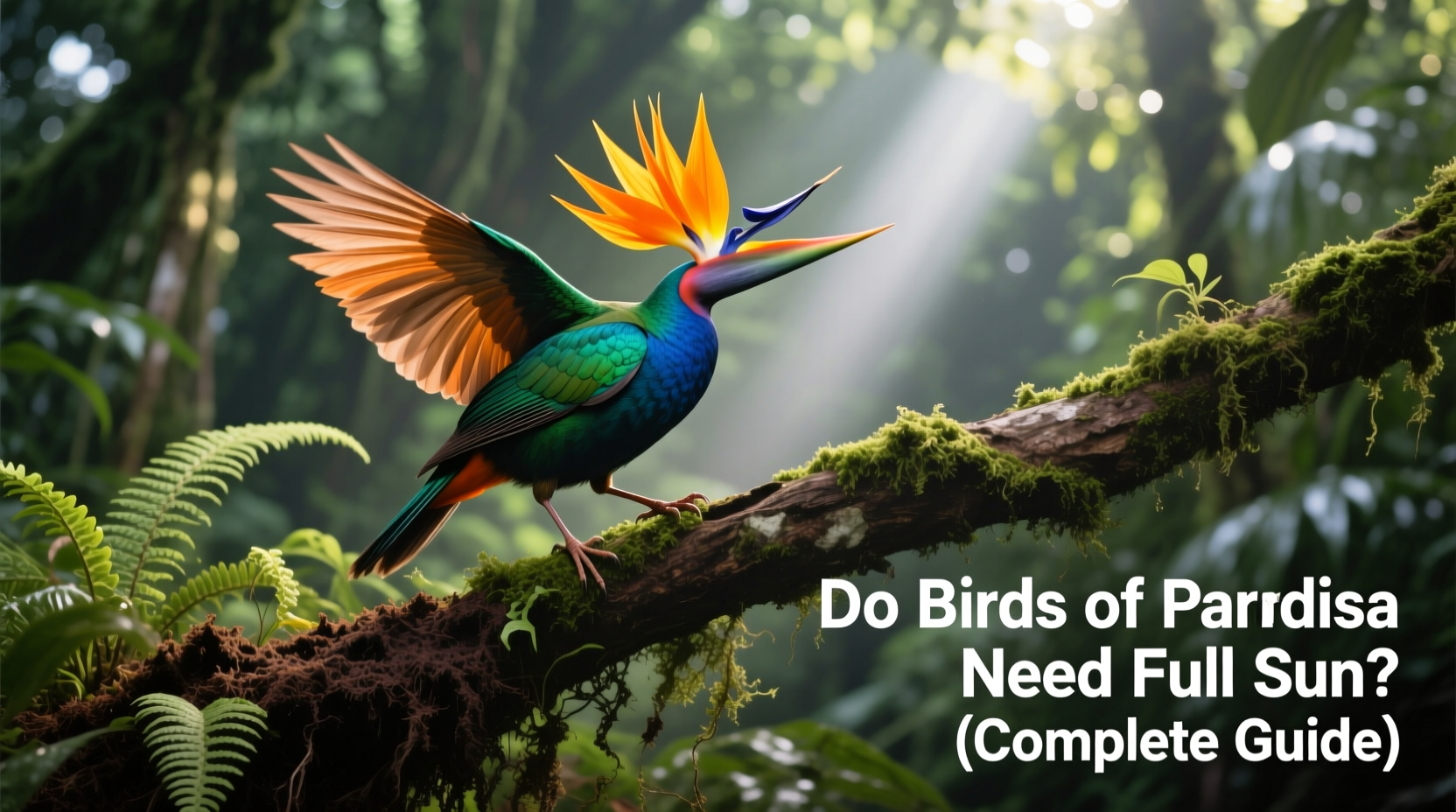 do birds of paradise need full sun