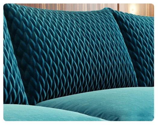 Living Room Furniture Sofa Sets luxury Modern green velvet sofa