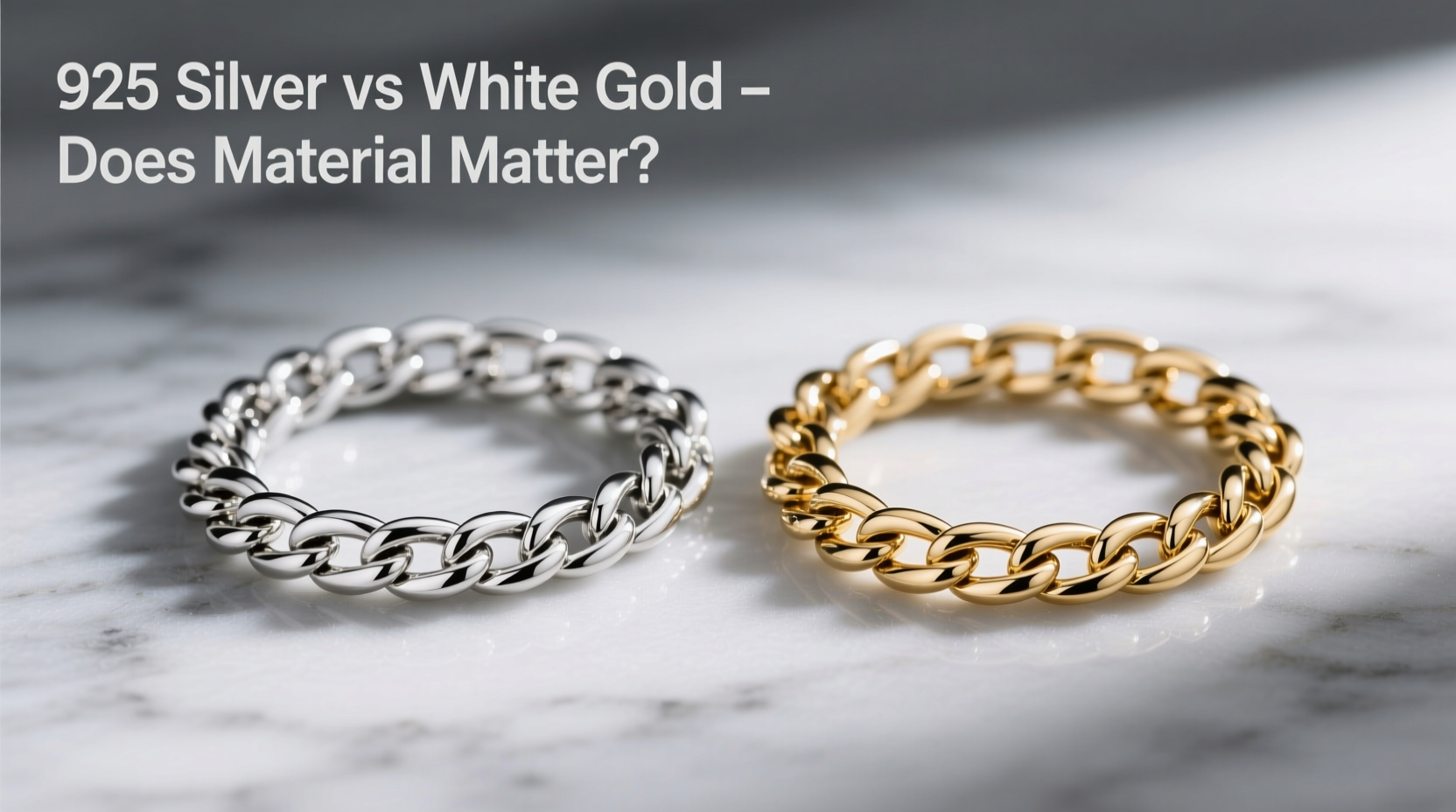 925 silver vs white gold cuban link does the material really matter for chains