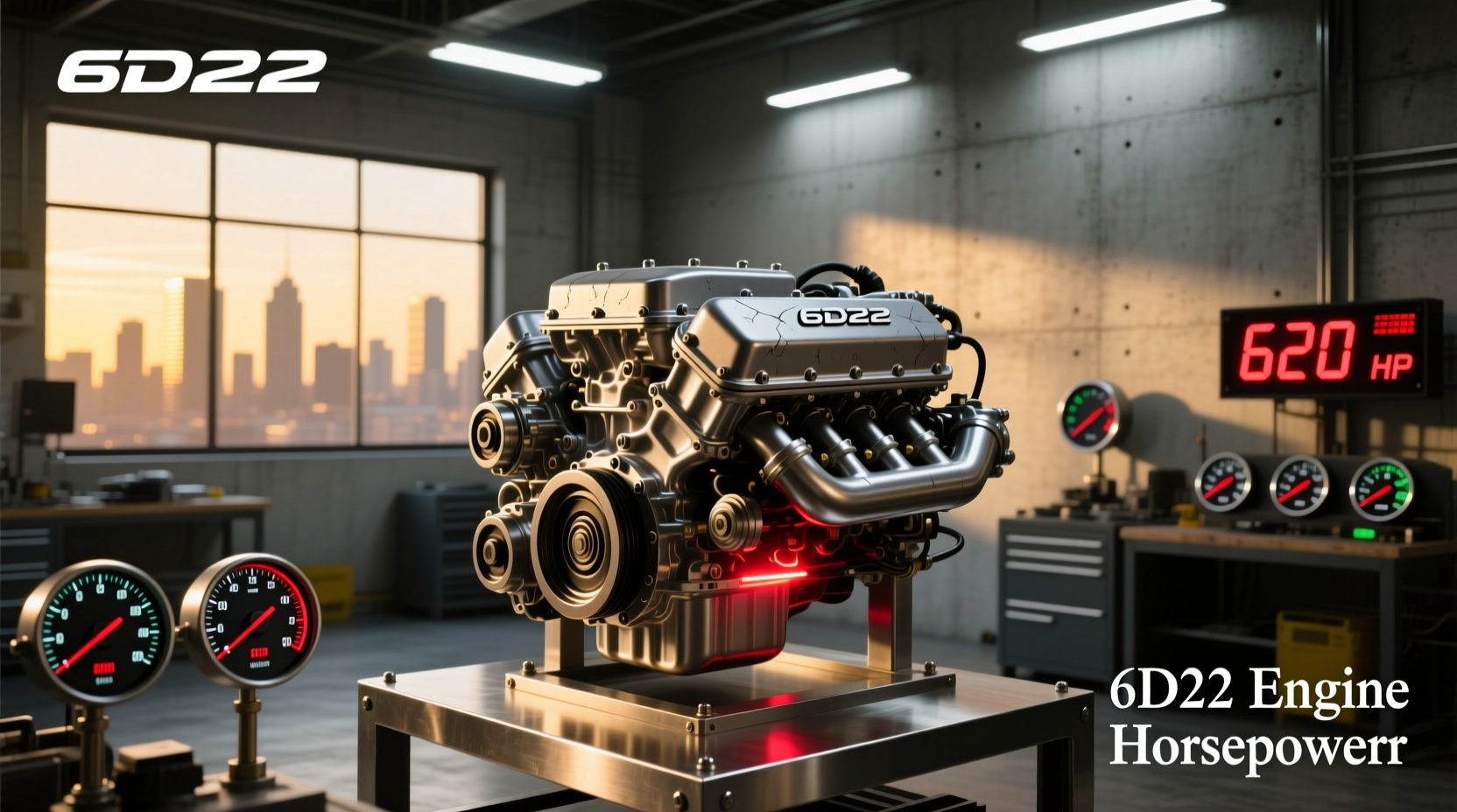 6d22 engine horsepower explained